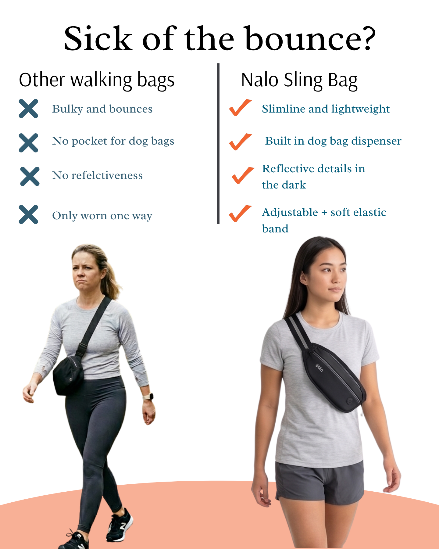 Nalo Active Facebook ad: Other Bags Hold Stuff. This One Keeps You Safe.
