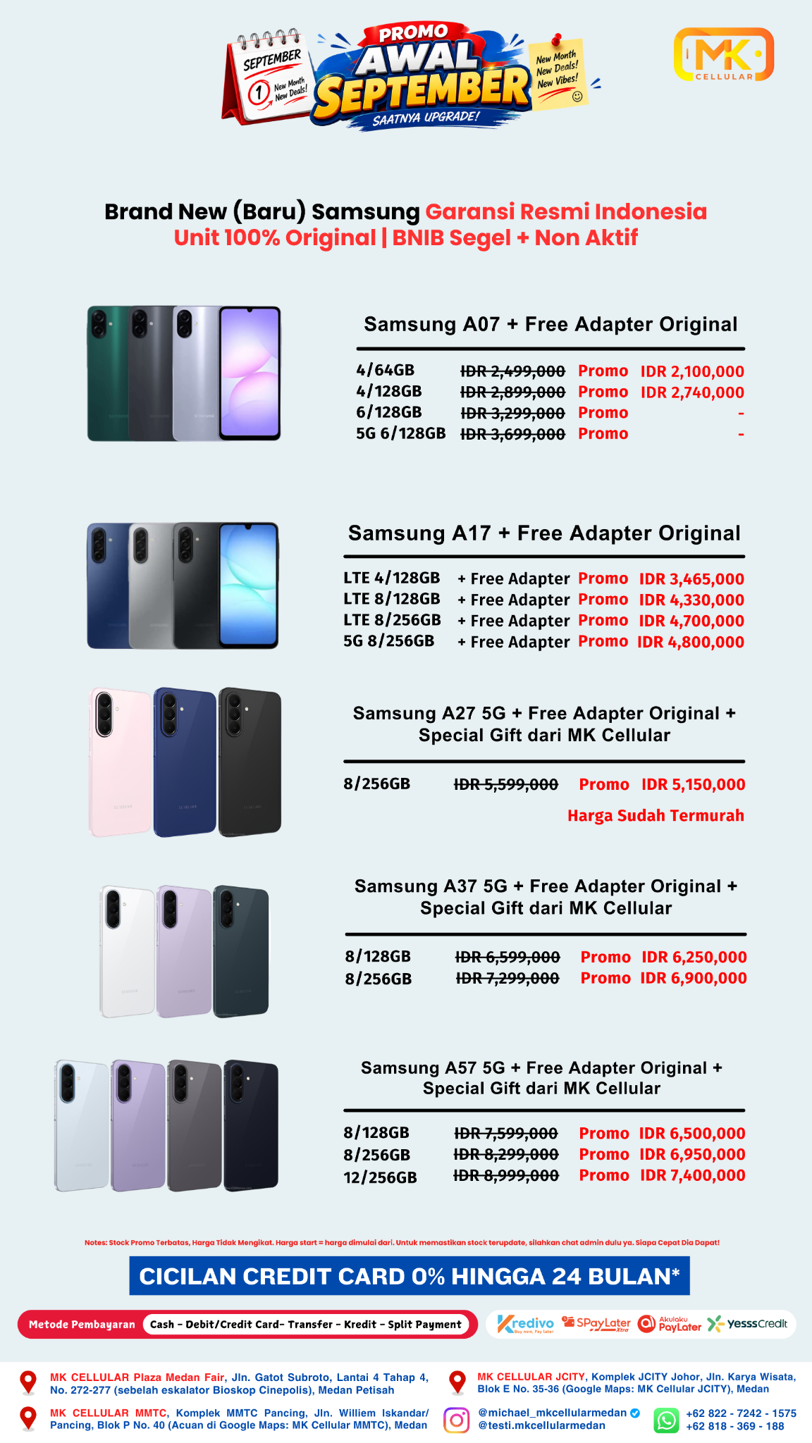 MK Cellular Medan Facebook ad