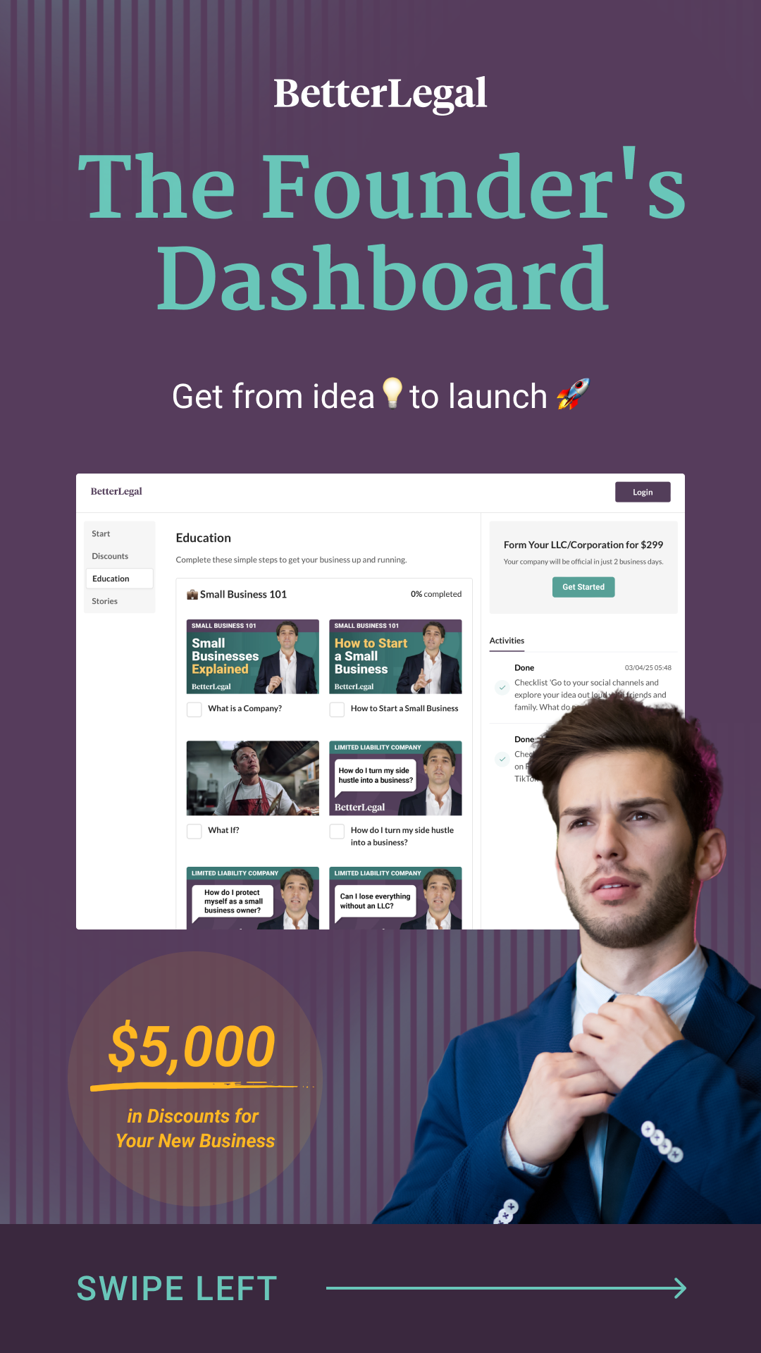 BetterLegal Facebook ad
