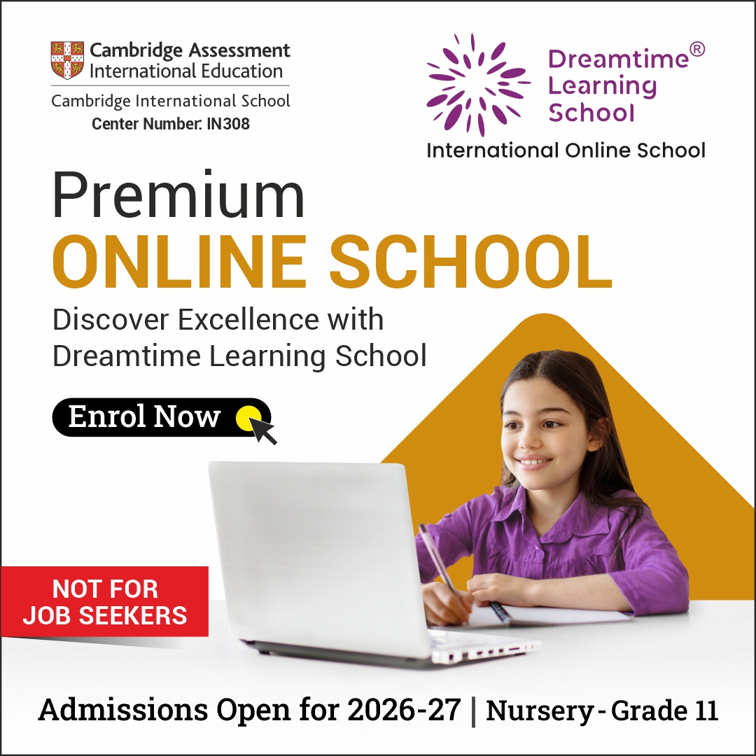Dreamtime Learning Facebook ad: Switch to an online school: Prepare your child…