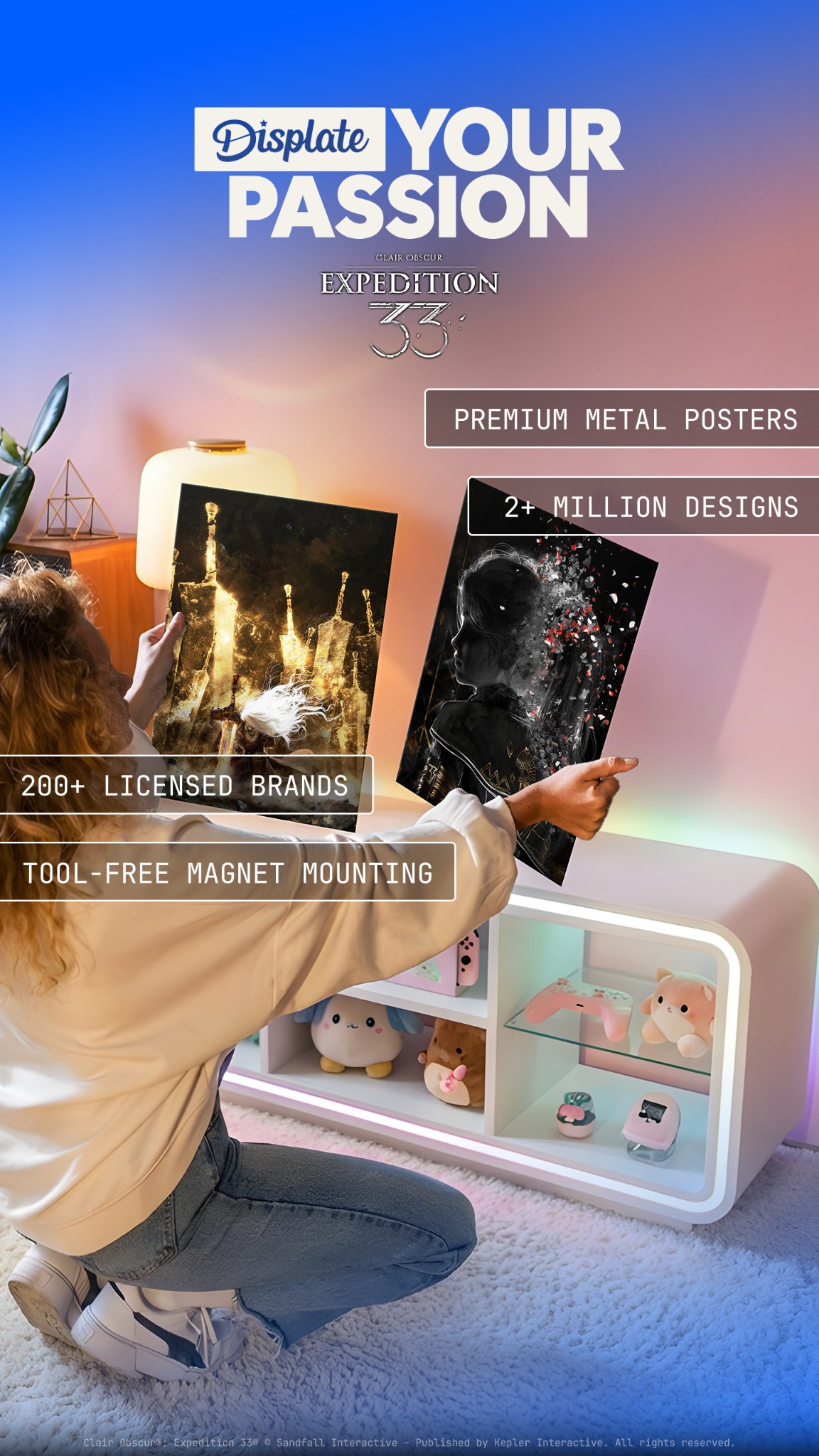 Displate Facebook ad