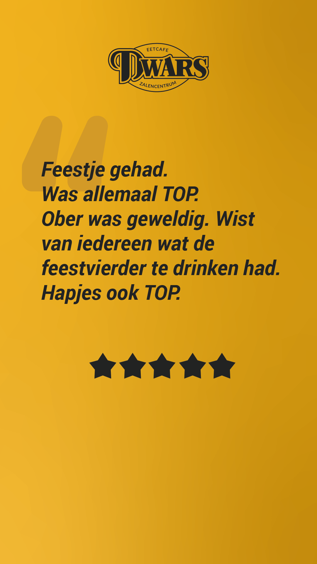 Eetcafé Dwars Facebook ad from Dec 11, 2024