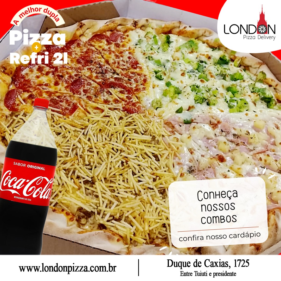 London Pizza Delivery Facebook ad
