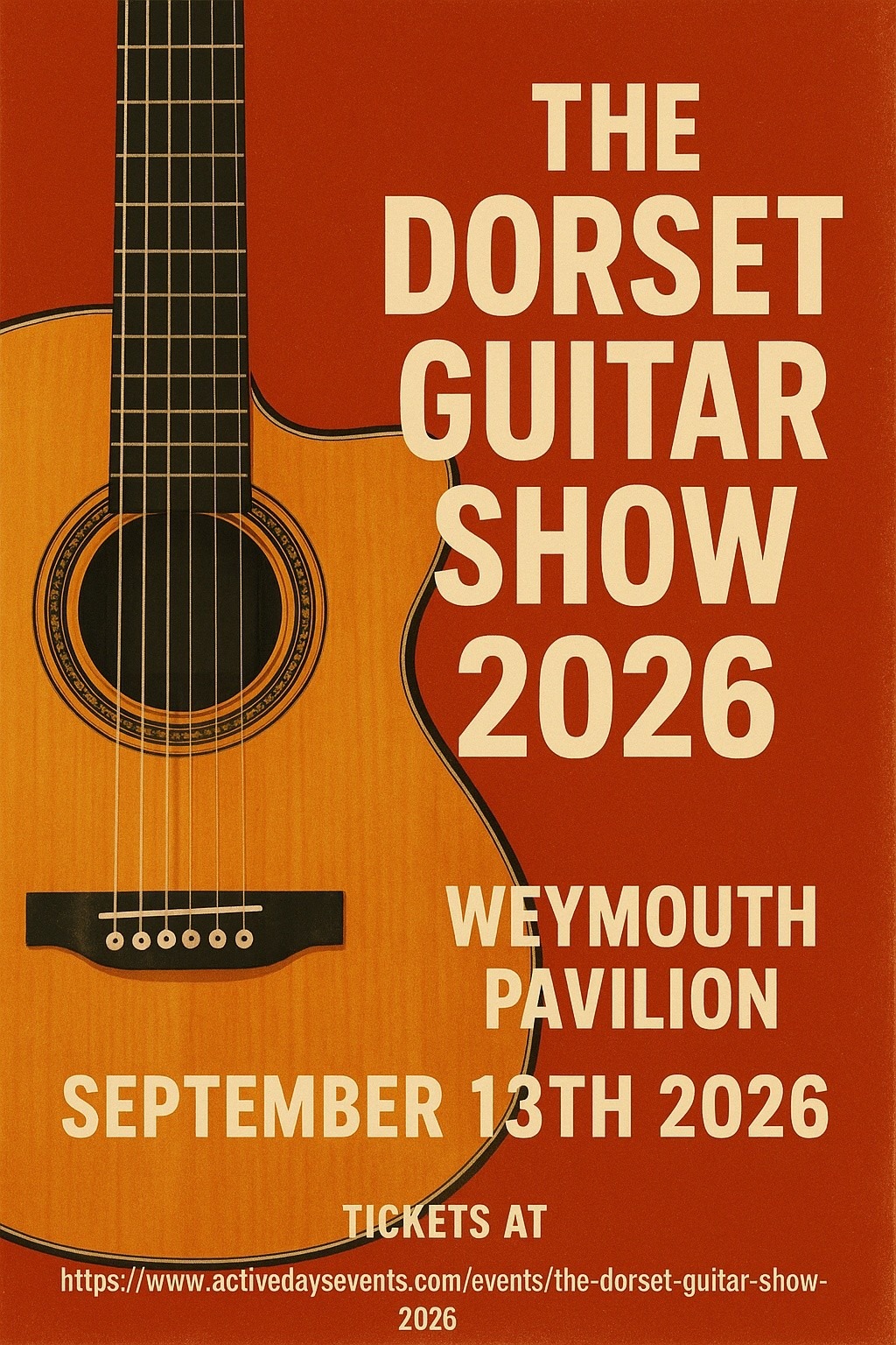 The Dorset Guitar Show Facebook ad: The Dorset Guitar Show 2026 | Active Days Events