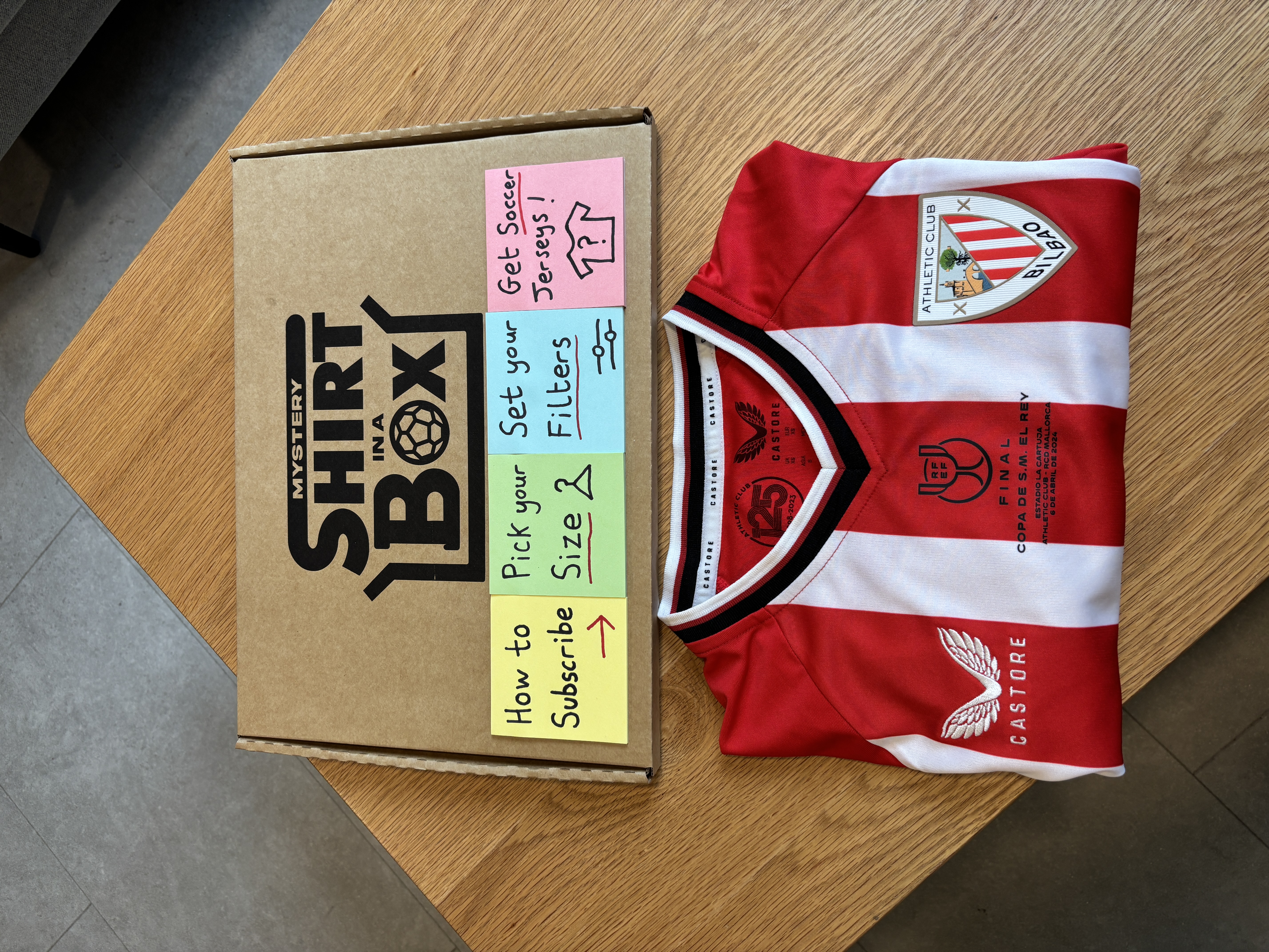 Mystery Shirt in a Box Facebook ad