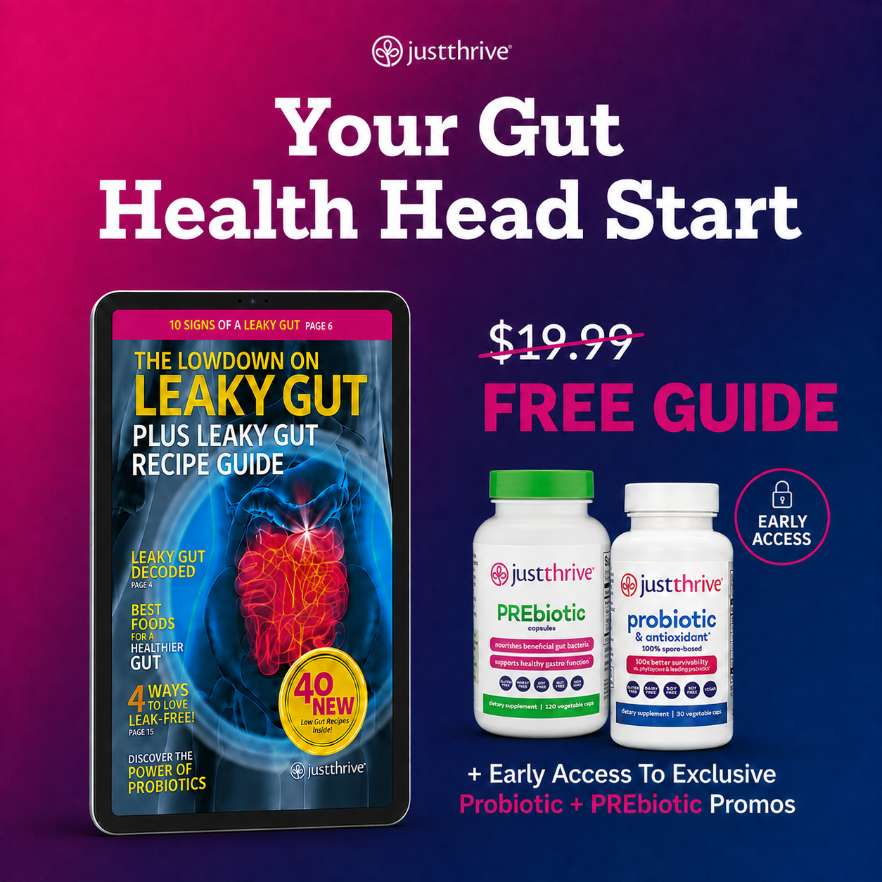 Just Thrive Facebook ad