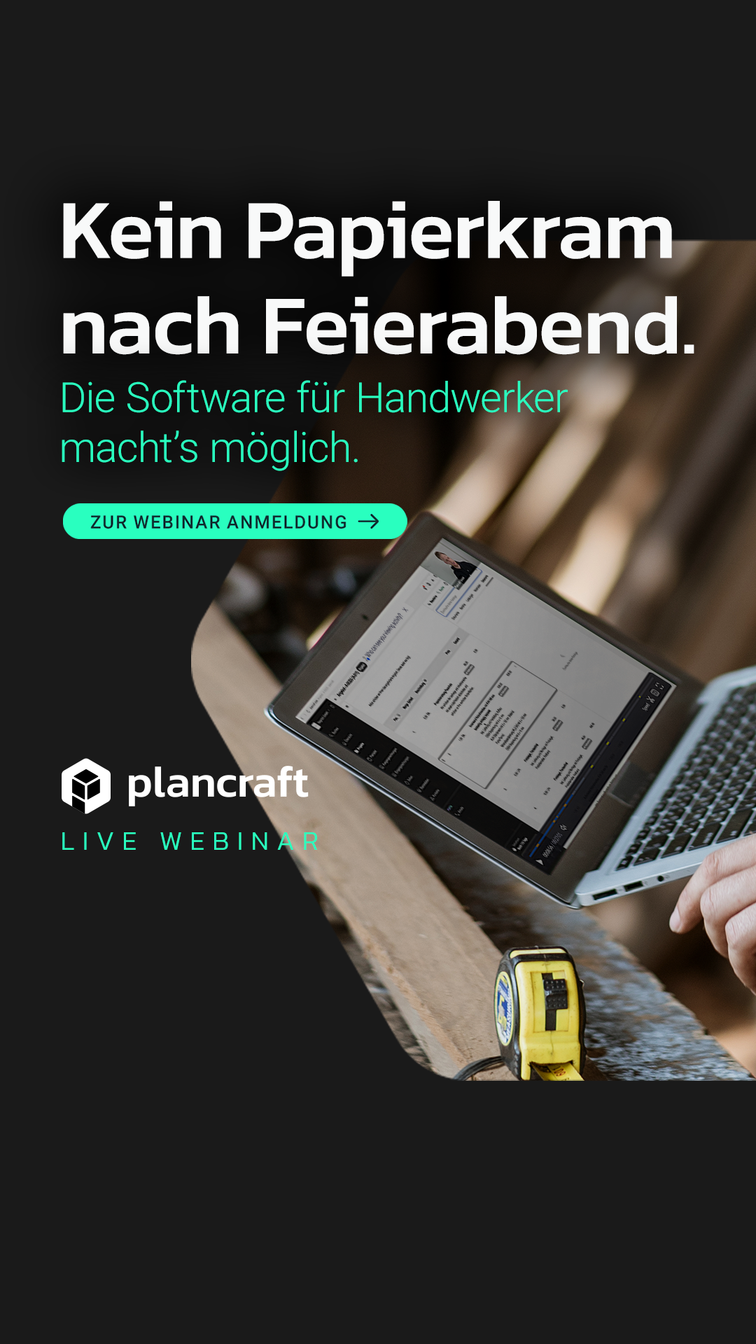 Plancraft - Einfache Handwerkersoftware Facebook ad