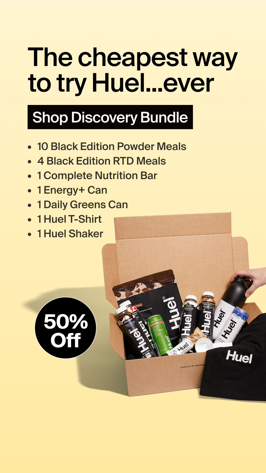 Huel Facebook ad