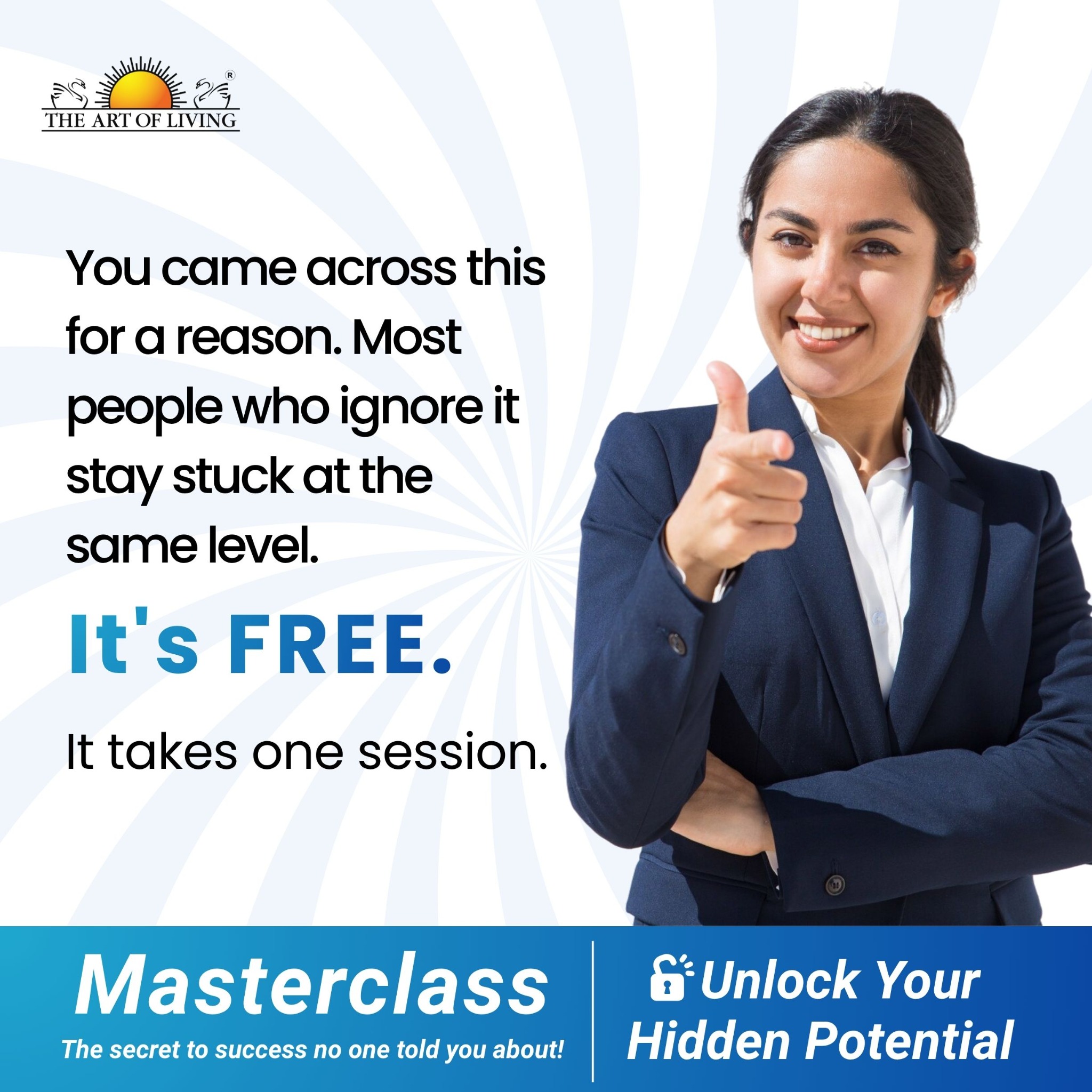 The Art of Living Facebook ad