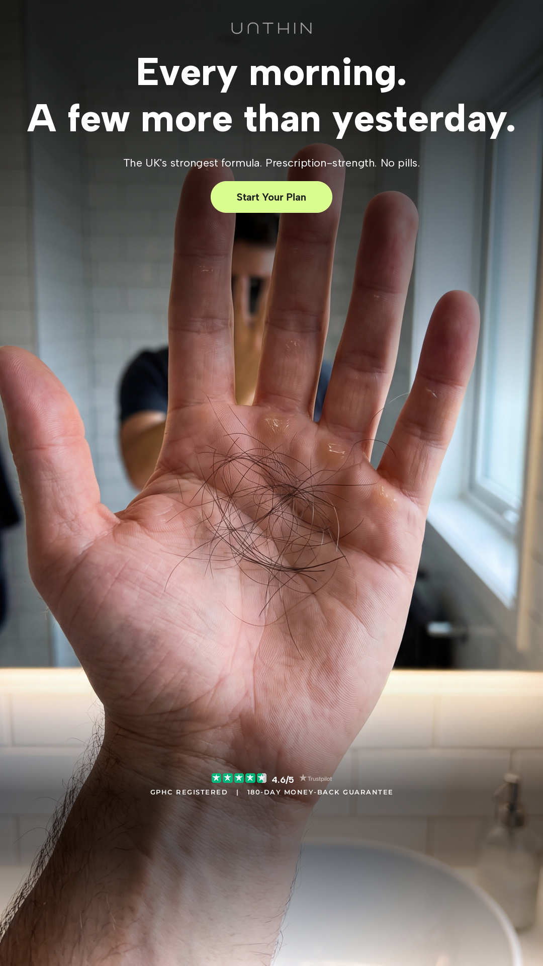 Unthinhair Facebook ad