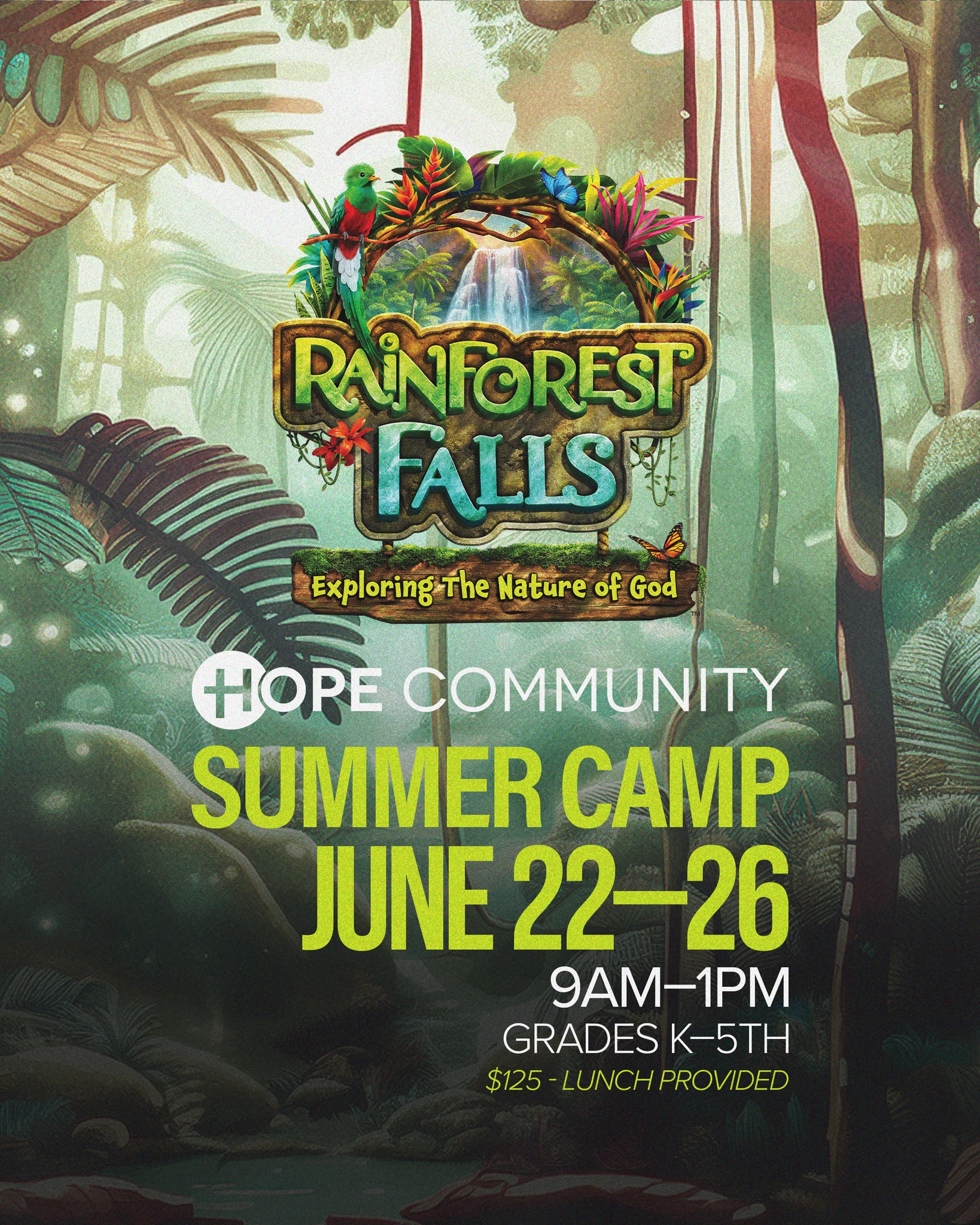 Hope Community Facebook ad: Hope Kids Rainforest Summer Camp - Hope Community