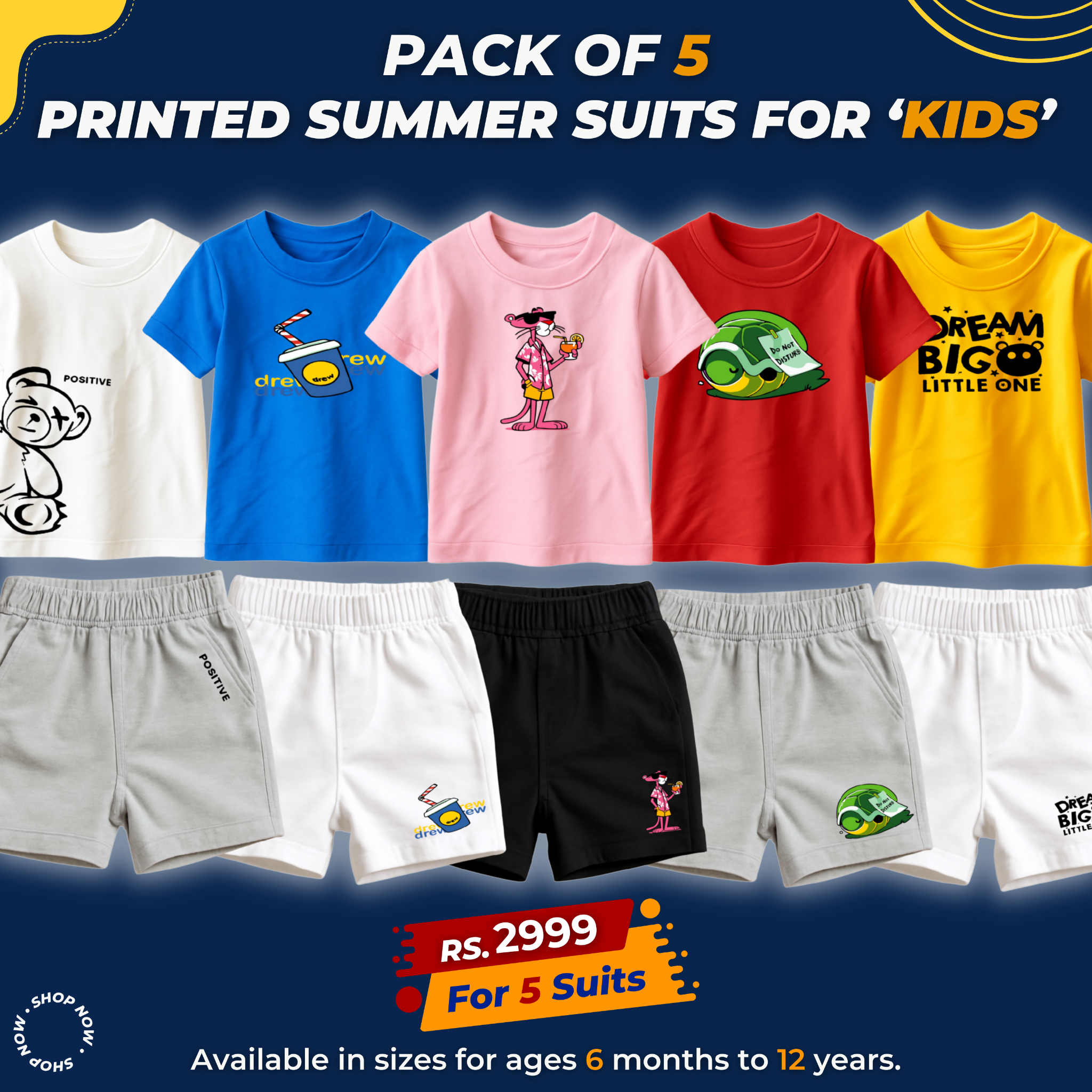 Kids'N Tees Facebook ad: Summer Suits for Kids