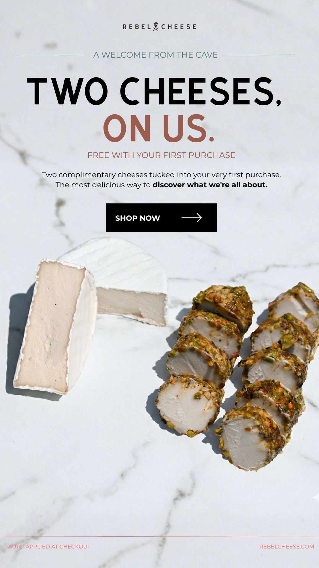 Rebel Cheese Facebook ad