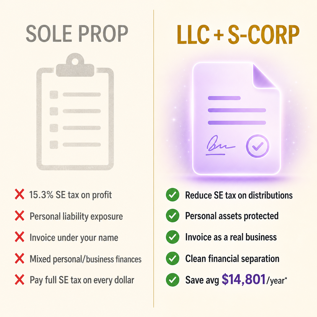 Formations.LLC Facebook ad: THE $15,300 TAX LOOPHOLE YOUR CPA FORGOT TO MENTION.