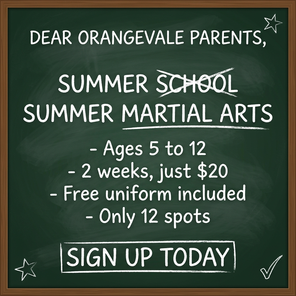 Orangevale Academy - Family Taekwondo Facebook ad