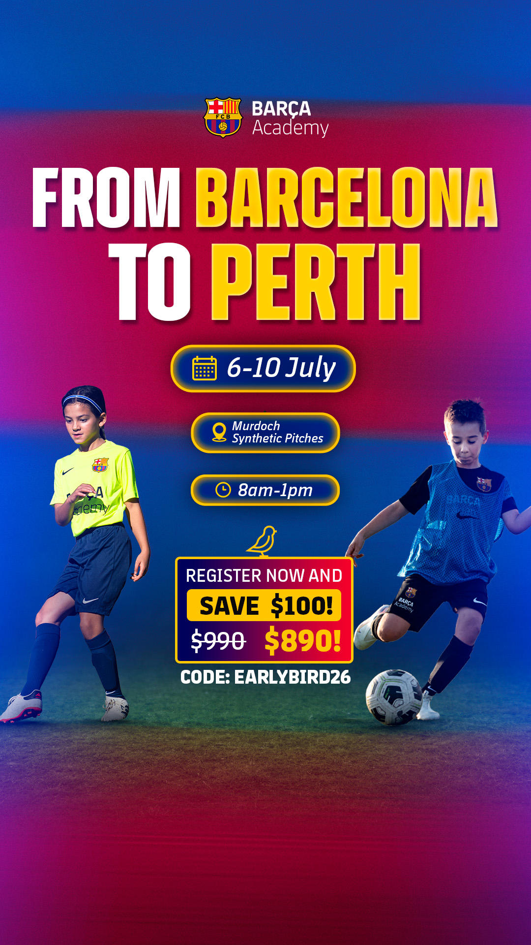 Barça Academy Australia & New Zealand Facebook ad