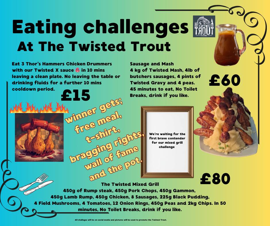 The Twisted Trout, Empingham Facebook ad