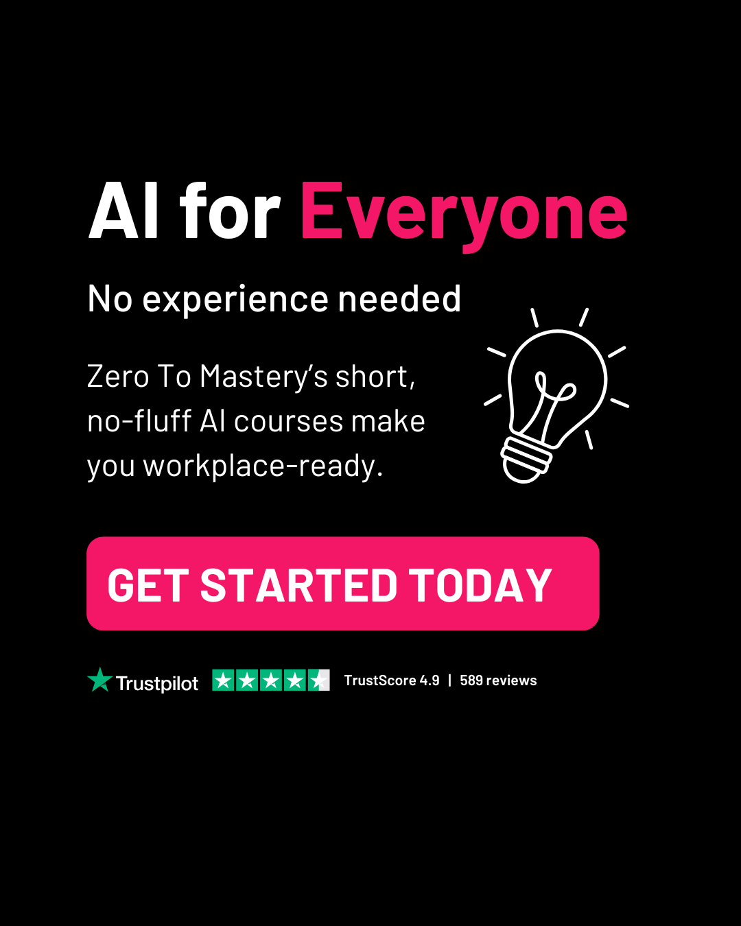 Zero To Mastery Facebook ad