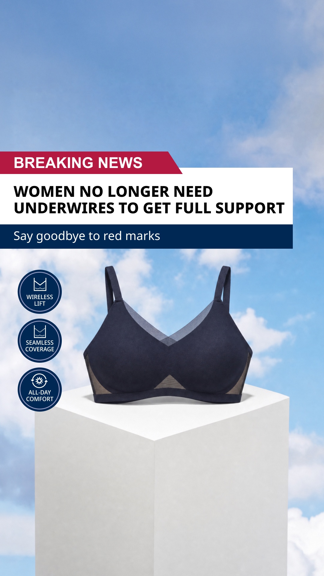 Fifty And Fabulous Facebook ad: The Bra You’ll Tell Your Friends About.