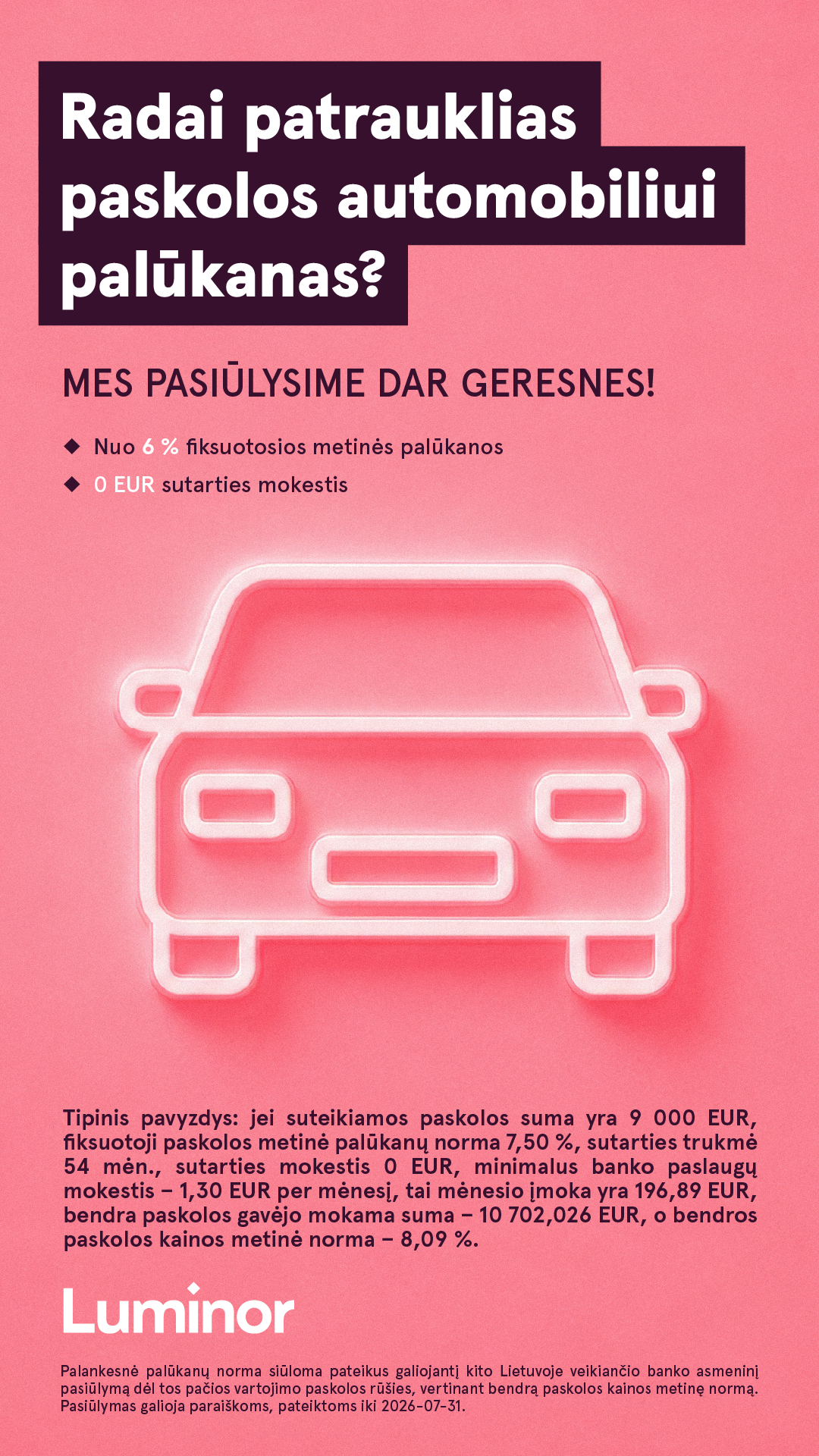 Luminor Lietuva Facebook ad