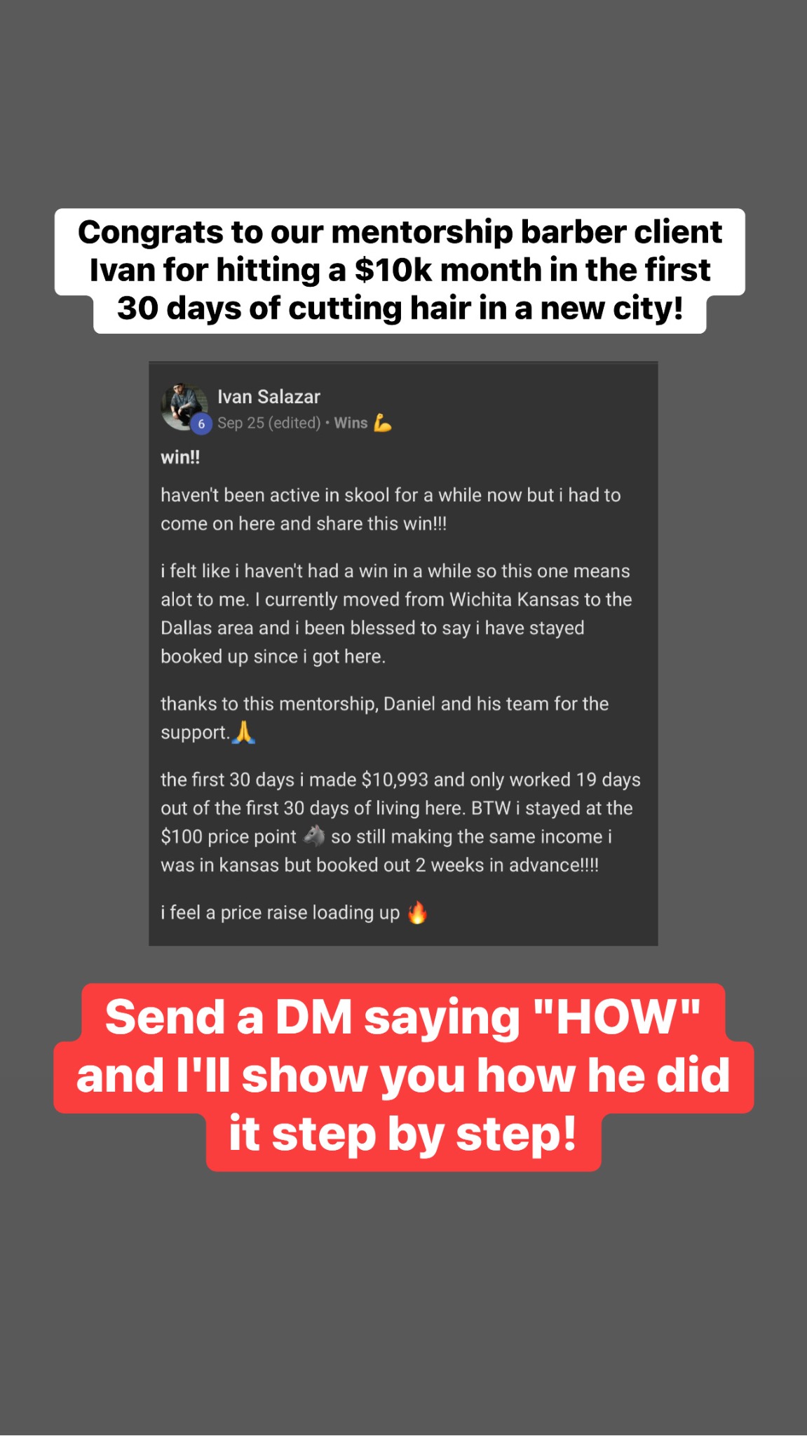 Dlucs_ Facebook ad: Congrats to Ivan!