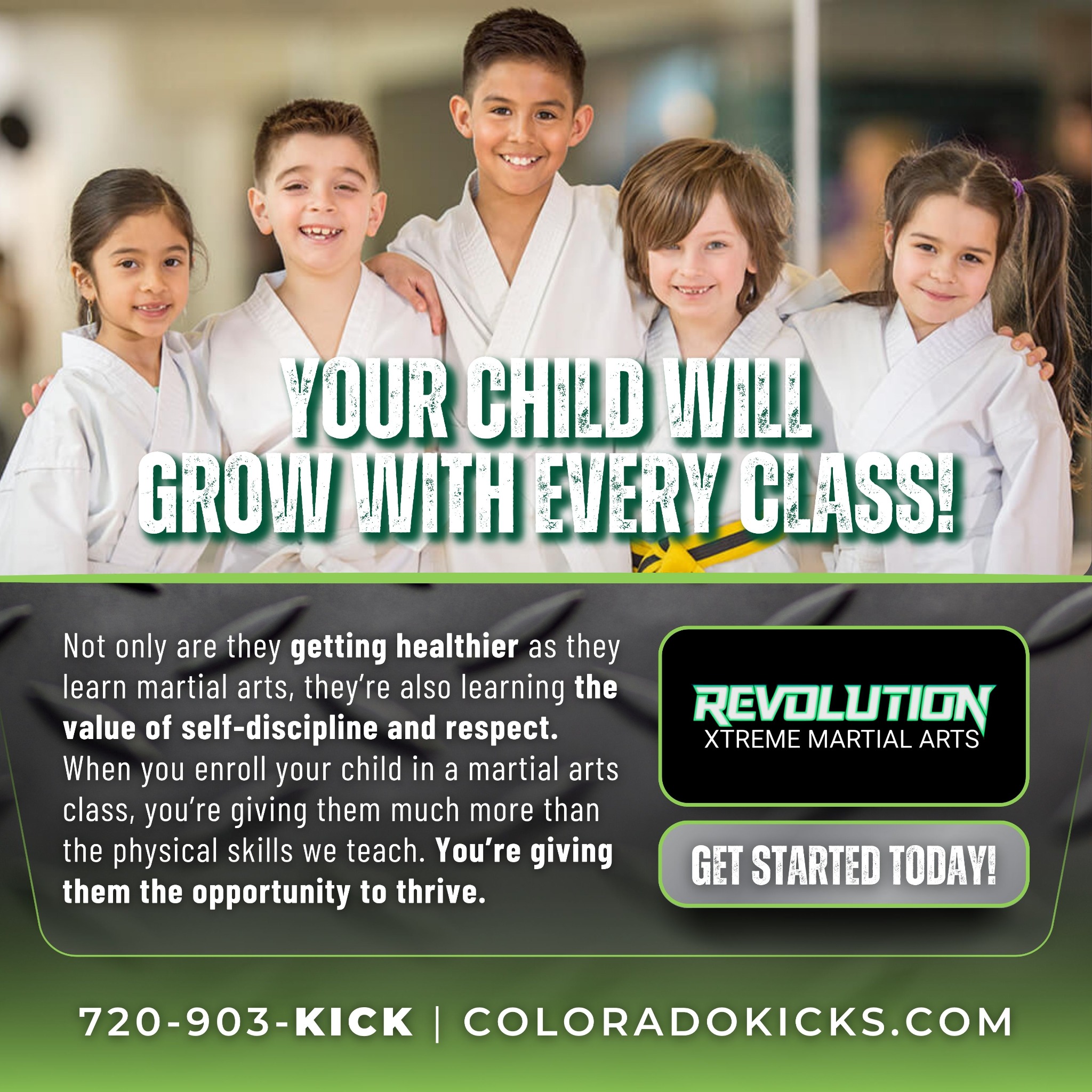 Revolution Martial Arts Facebook ad