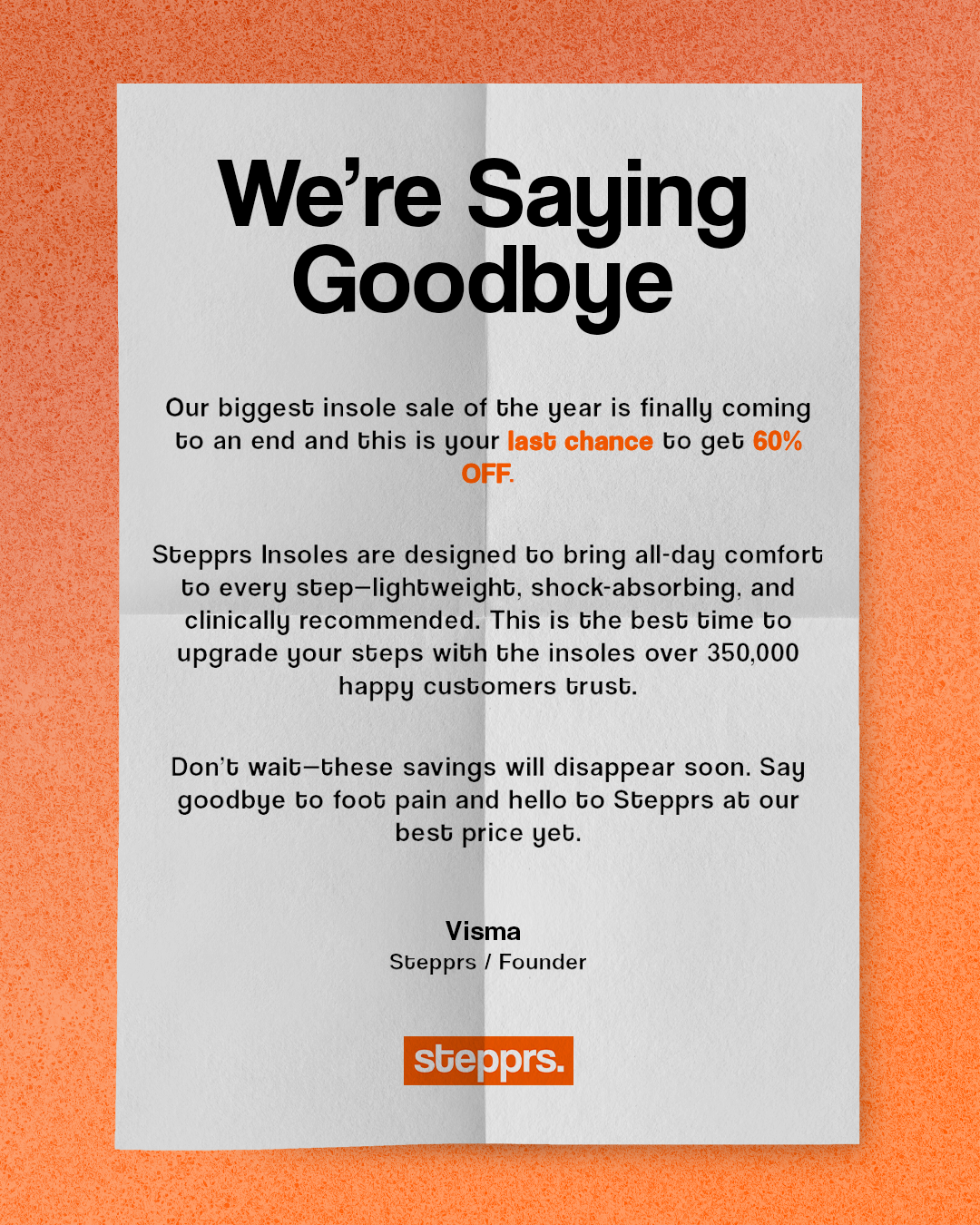 Stepprs Facebook ad