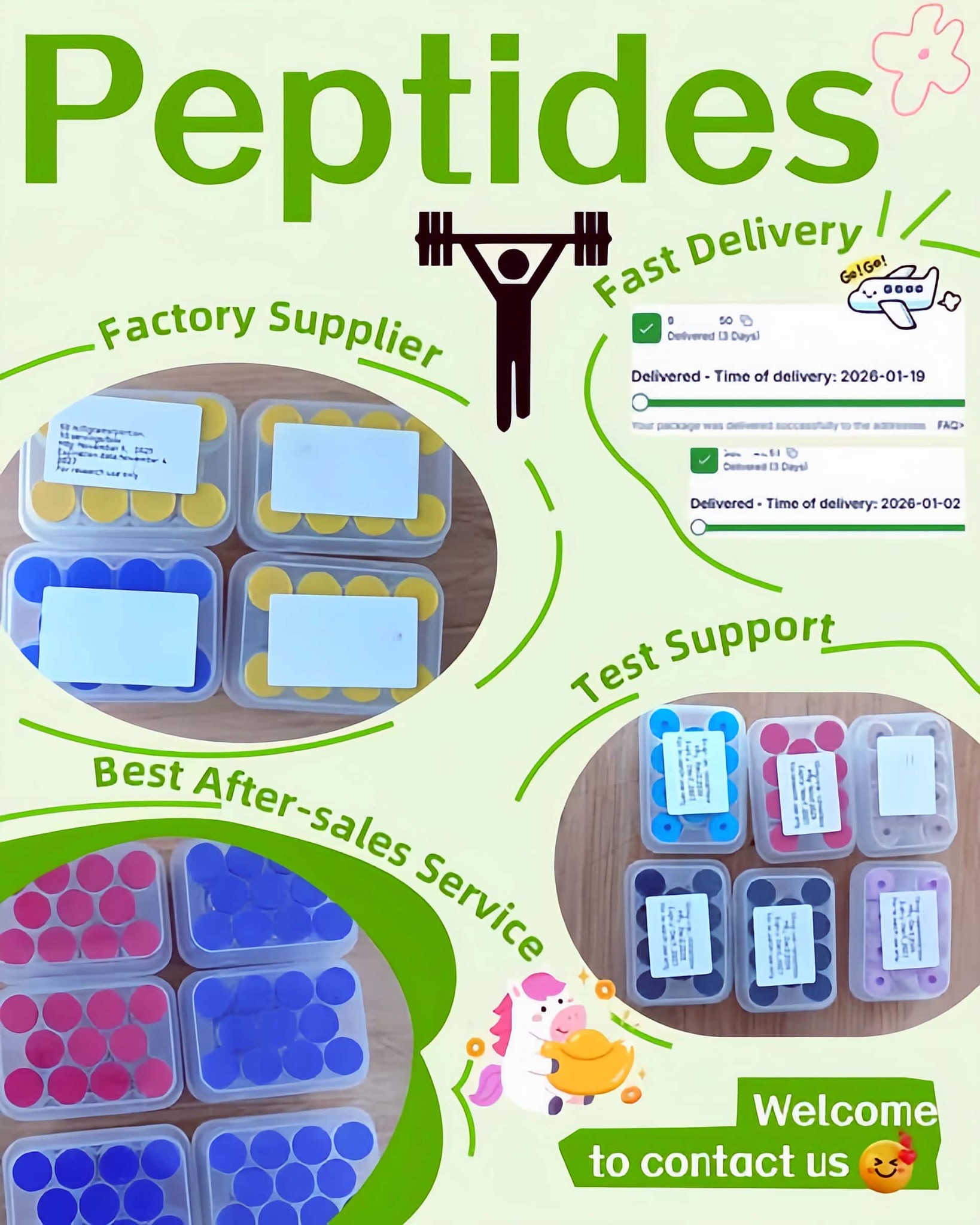 Damian Fitness Peptides Facebook ad: Peptide Source Manufacturer