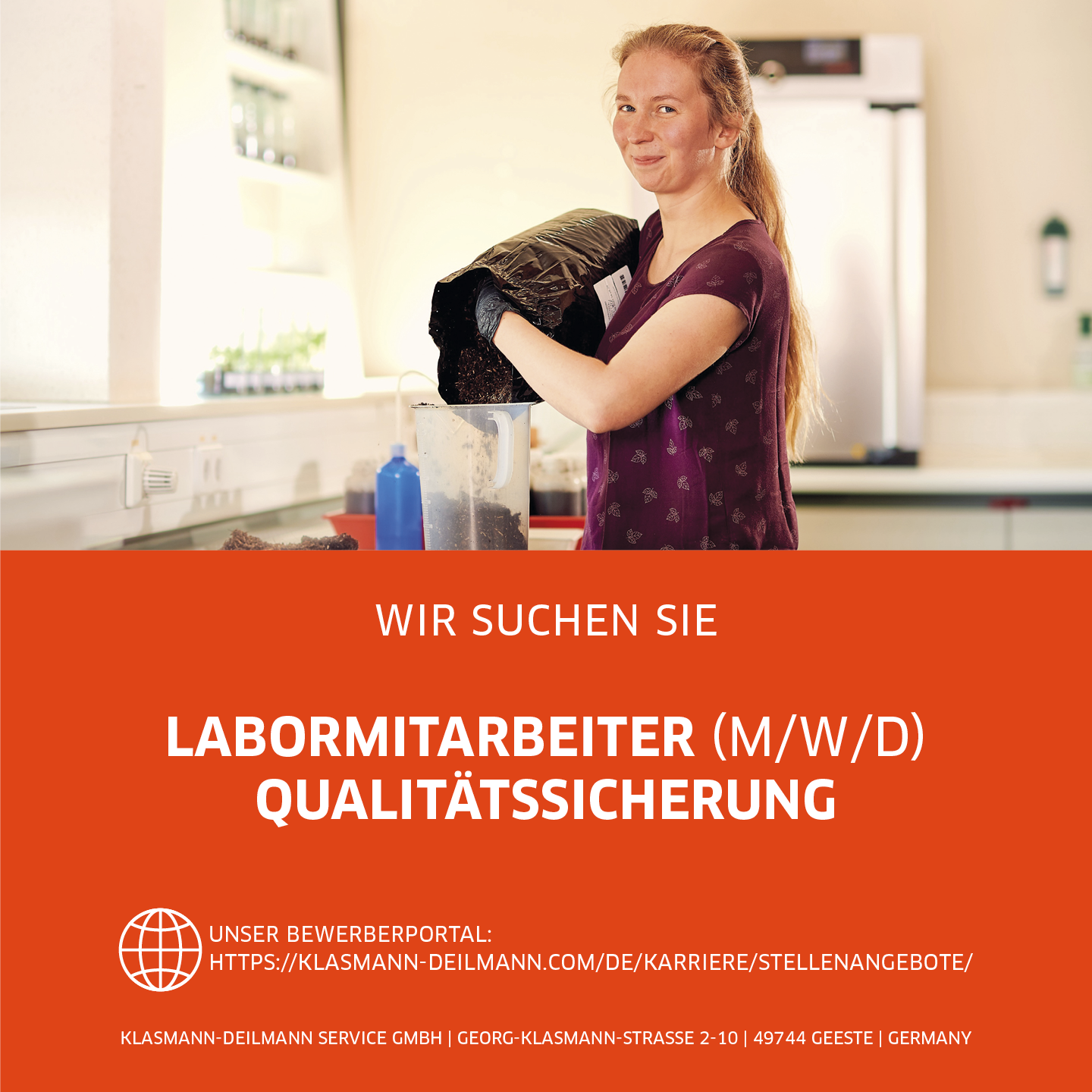 Klasmann-Deilmann Facebook ad: Werde Teil unseres Teams in Geeste!