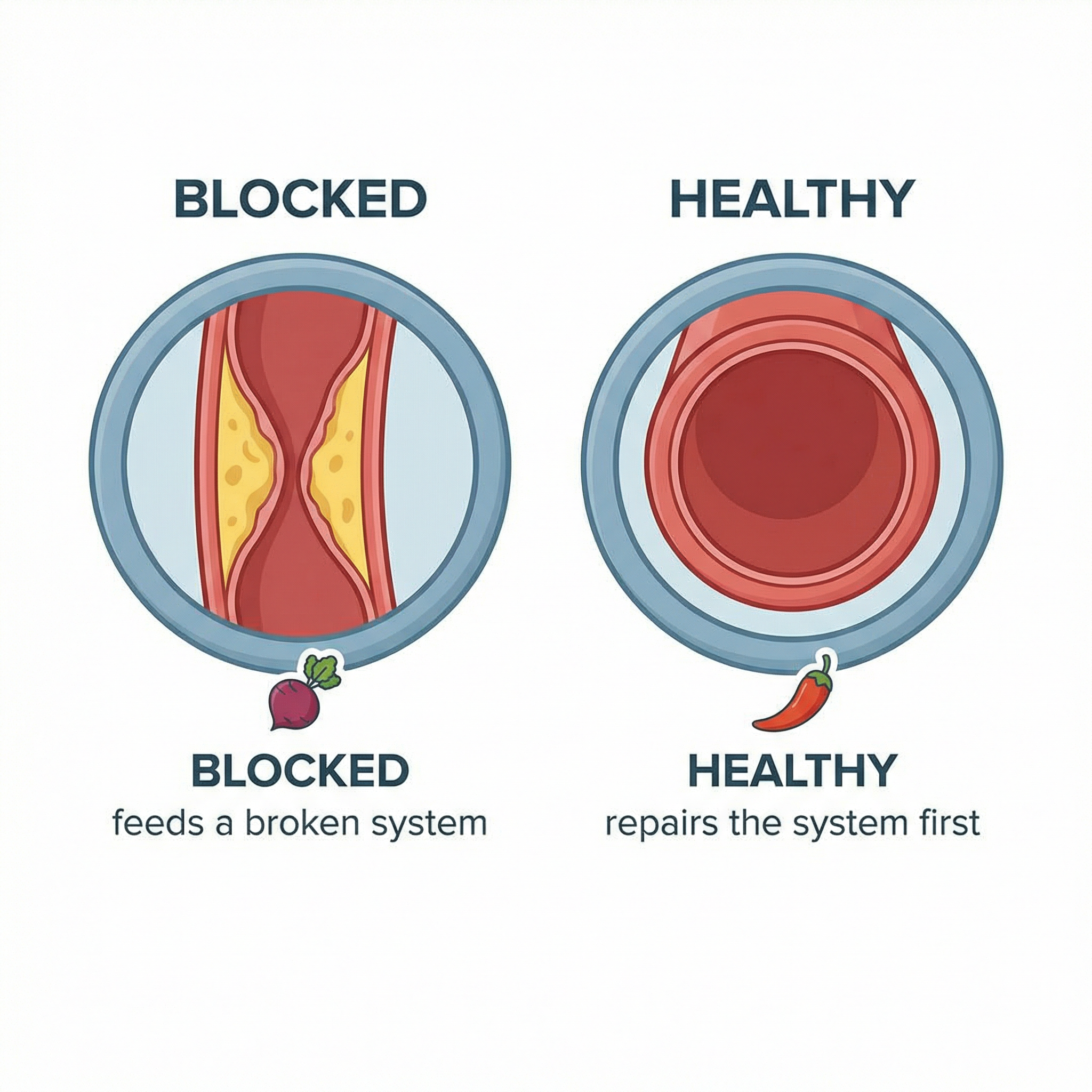 Heart Health Tips Facebook ad: Why Cayenne is Better Than Beetroot for Endothelial Repair