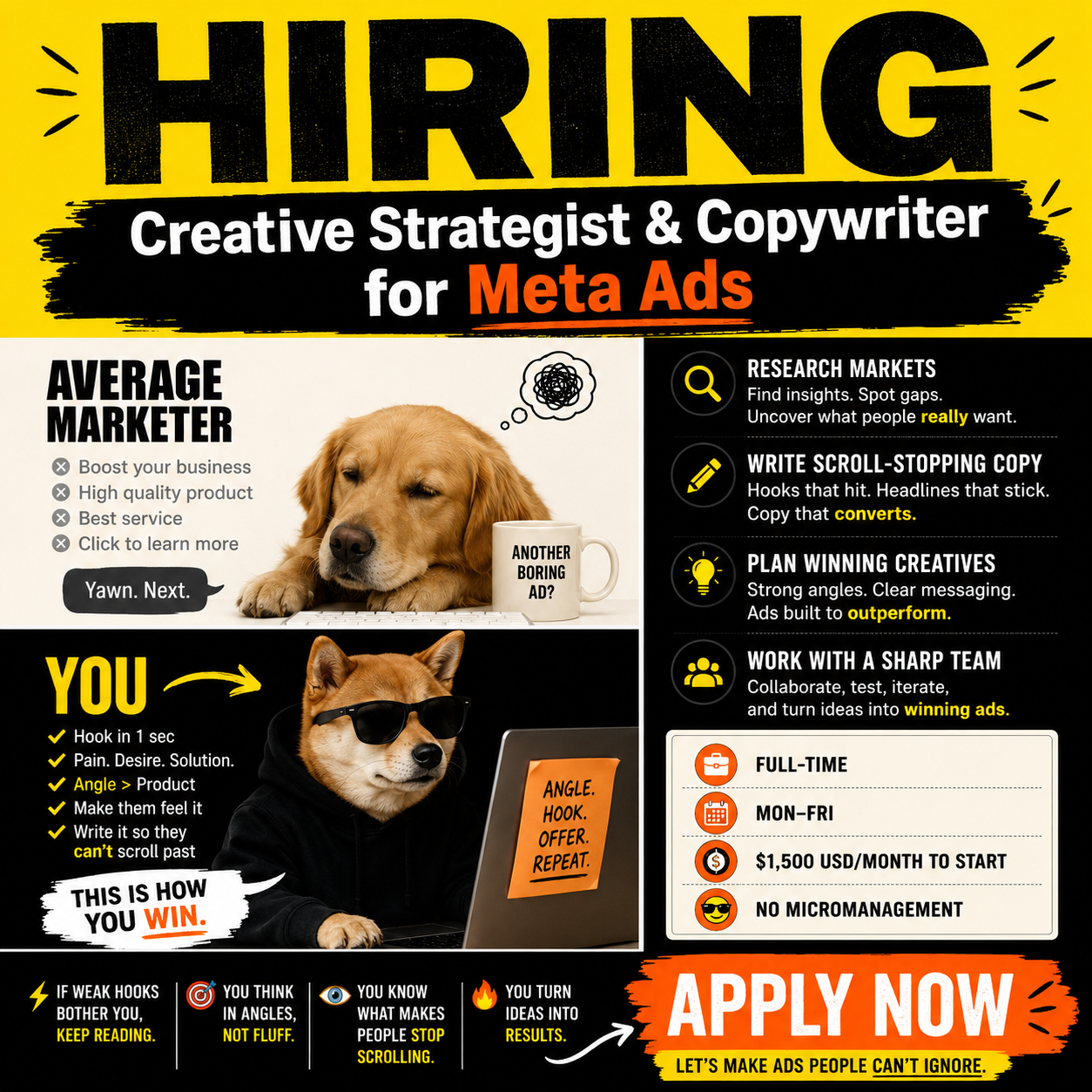 Home Run Marketing Facebook ad: Apply Today!