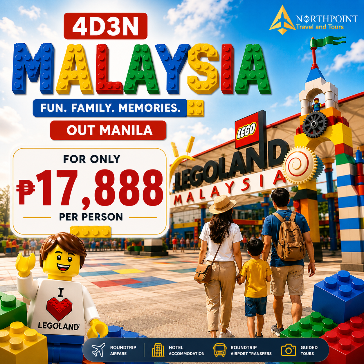 Northpoint Travel and Tours Facebook ad: 4D3N Malaysia Starts at ₱17,888!