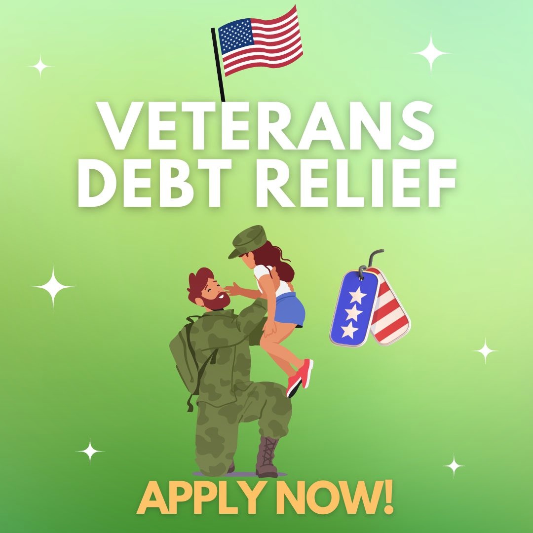 American Debt Relief Facebook ad: US Veterans Debt Relief Program! (NEW)