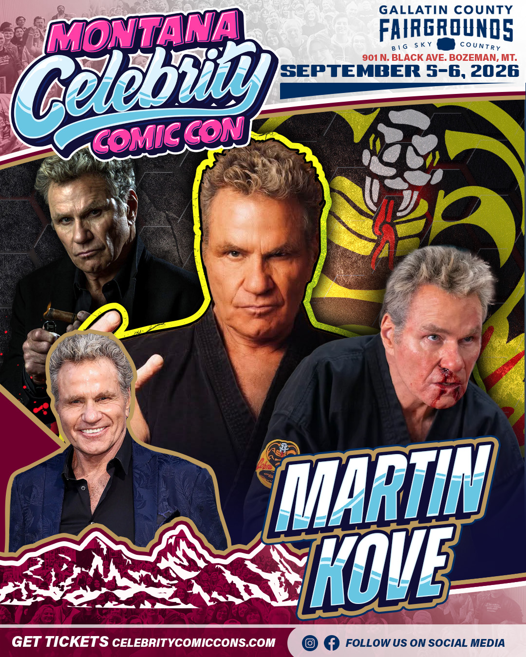 Montana Celebrity Comic Con Facebook ad: Our second Guest announcement for the inaugural Montana…