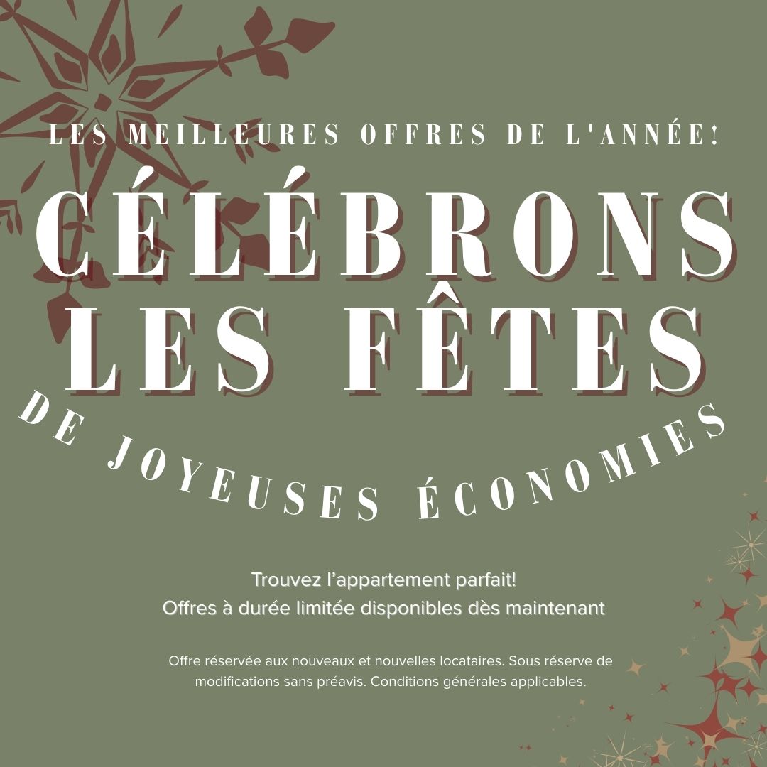 Capreit Appartements - Site officiel Facebook ad: Soldes des Fêtes: Sautez sur nos offres de…