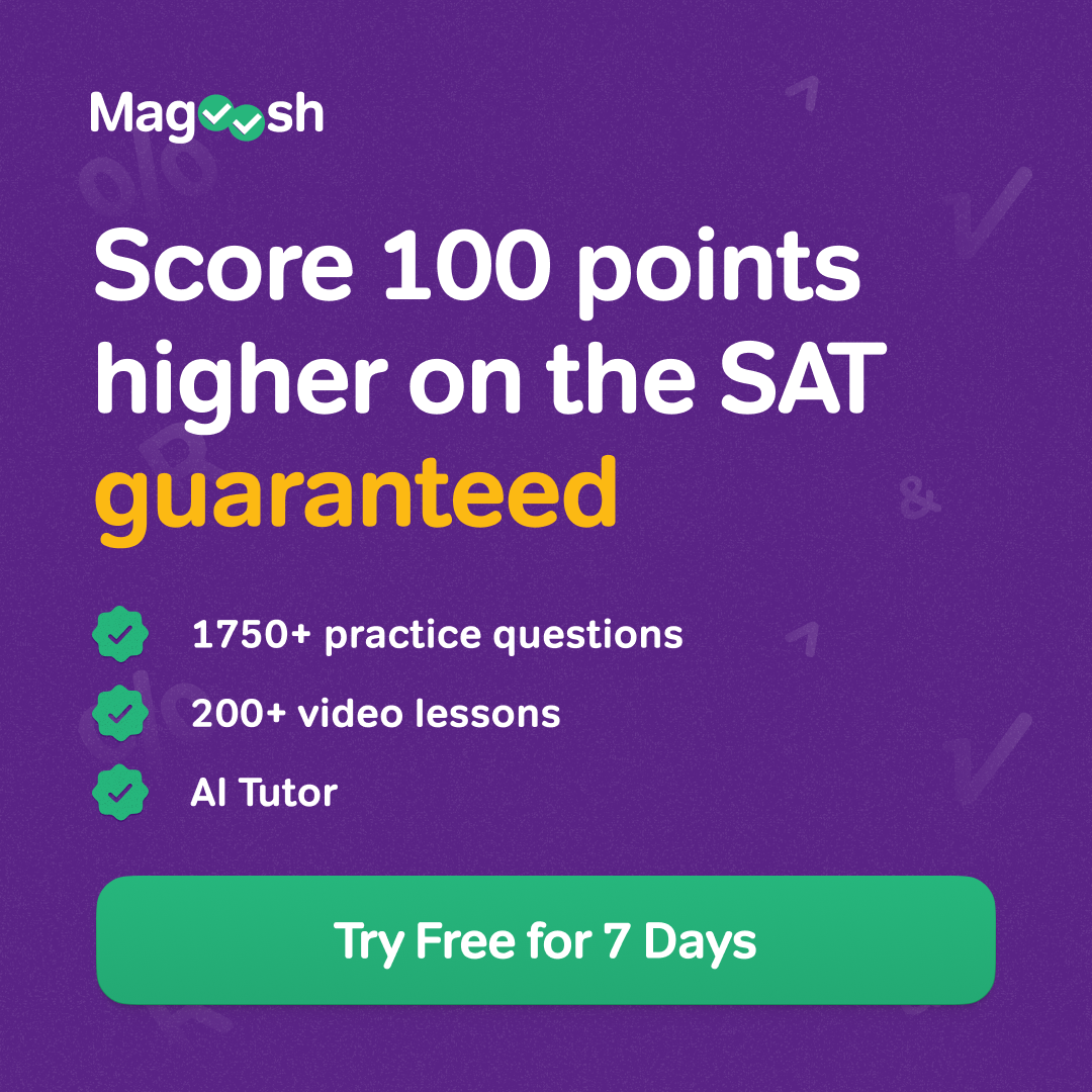 Magoosh Facebook ad: SAT Prep