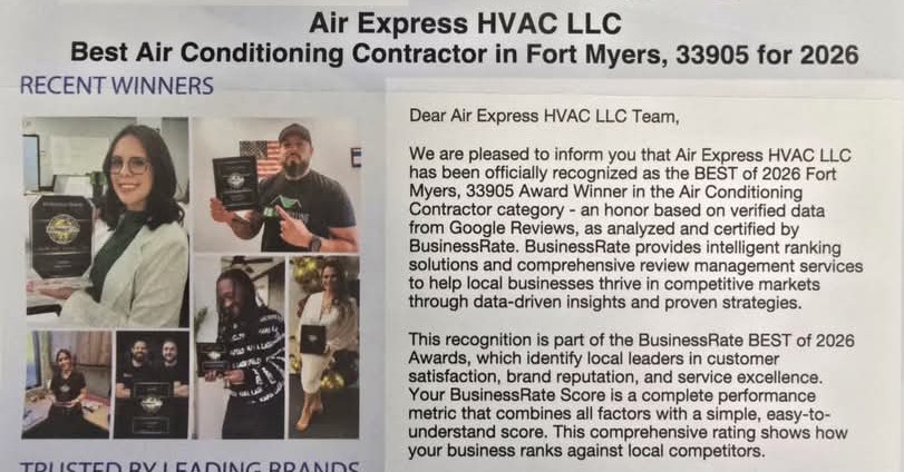 Air Express HVAC, LLC Facebook ad: When it comes to Air Conditioning Repair or…