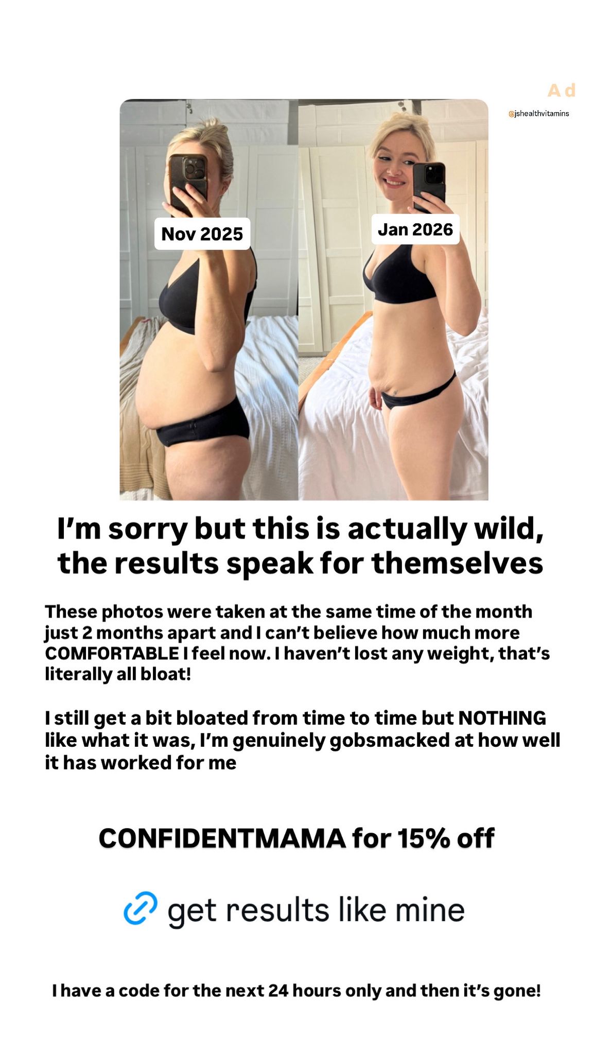 The Confident Mama Facebook ad