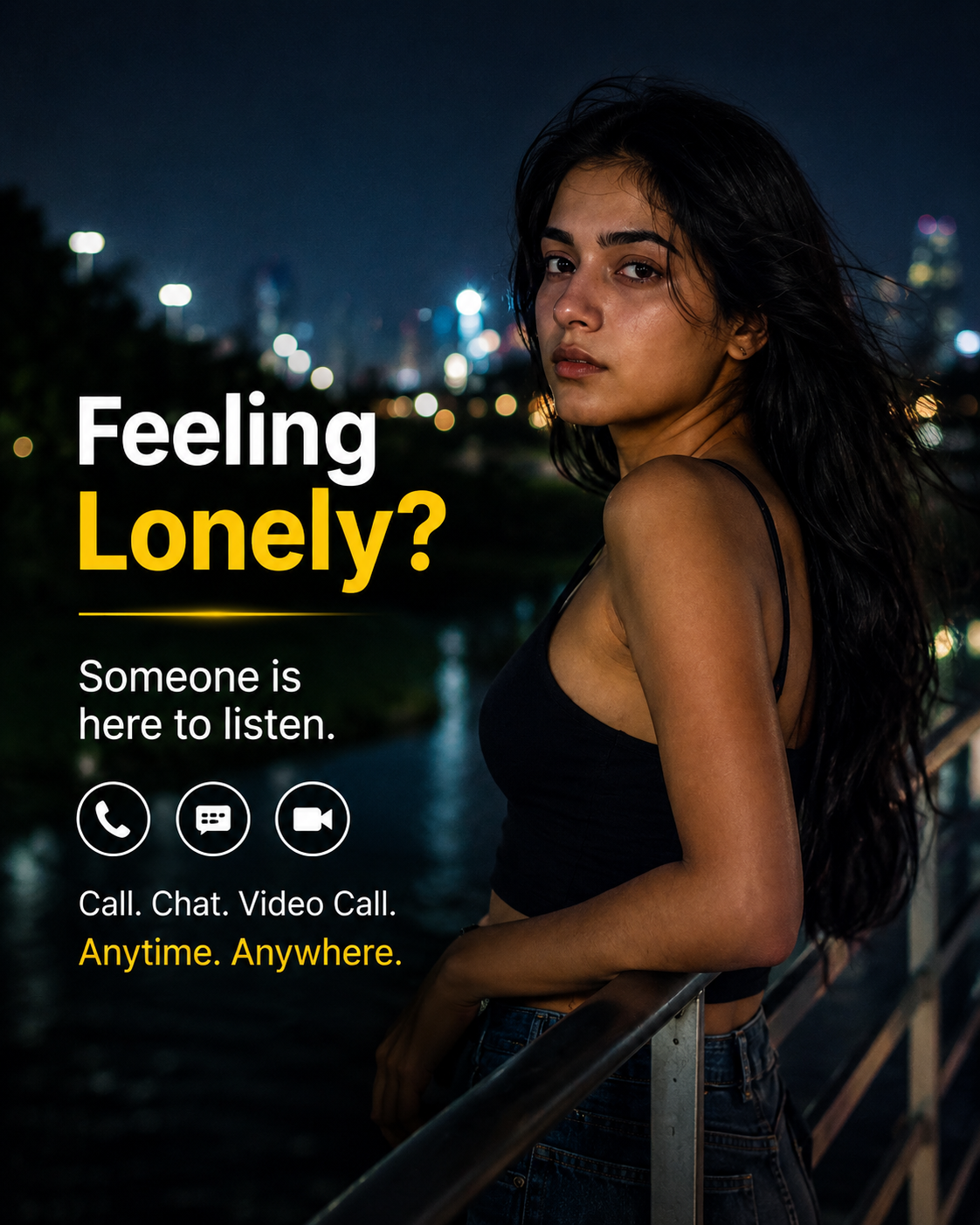 Morbid: Emotional Support App Facebook ad: Talk to a trusted listener instantly | Morbid
