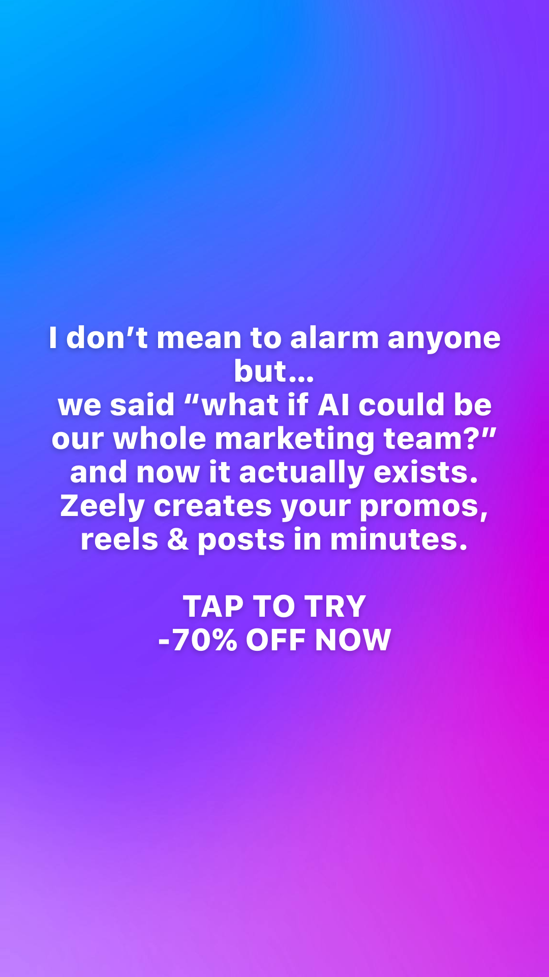 Zeely Facebook ad