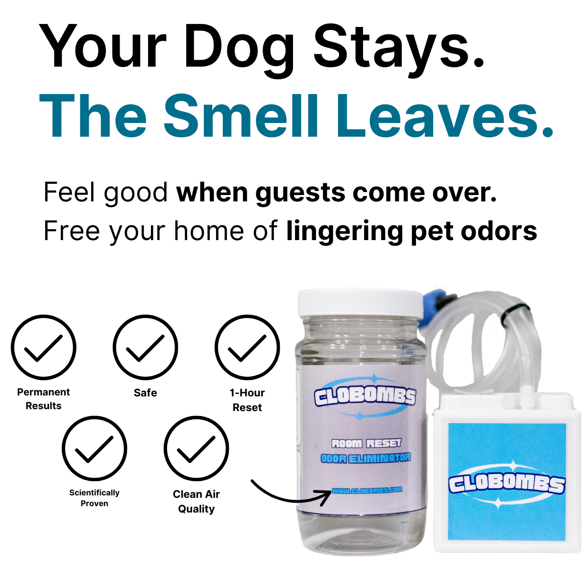 CloBombs - #1 Odor Eliminator in Market Facebook ad
