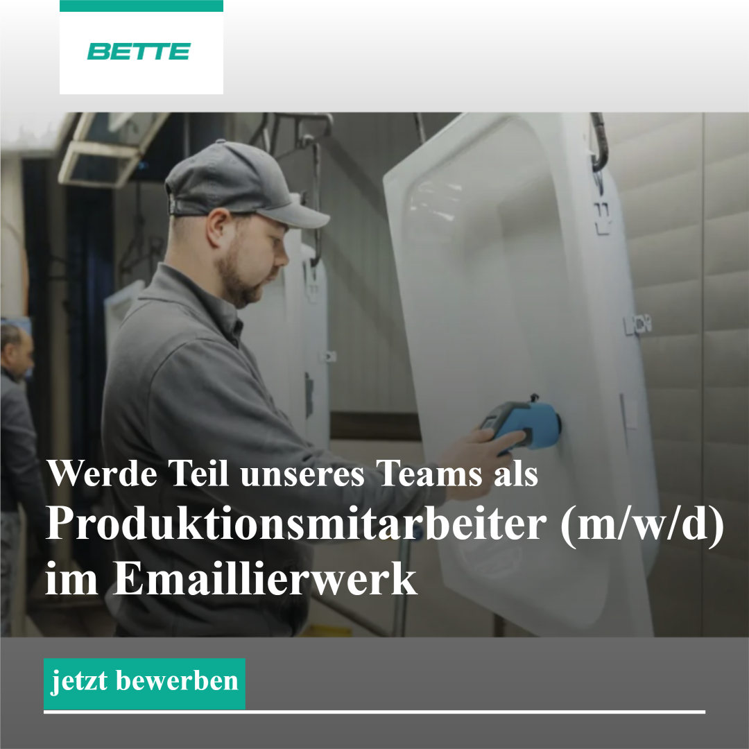 Social Media Ads Facebook ad: Starte durch als Produktionsmitarbeiter (m/w/d) bei Bette…