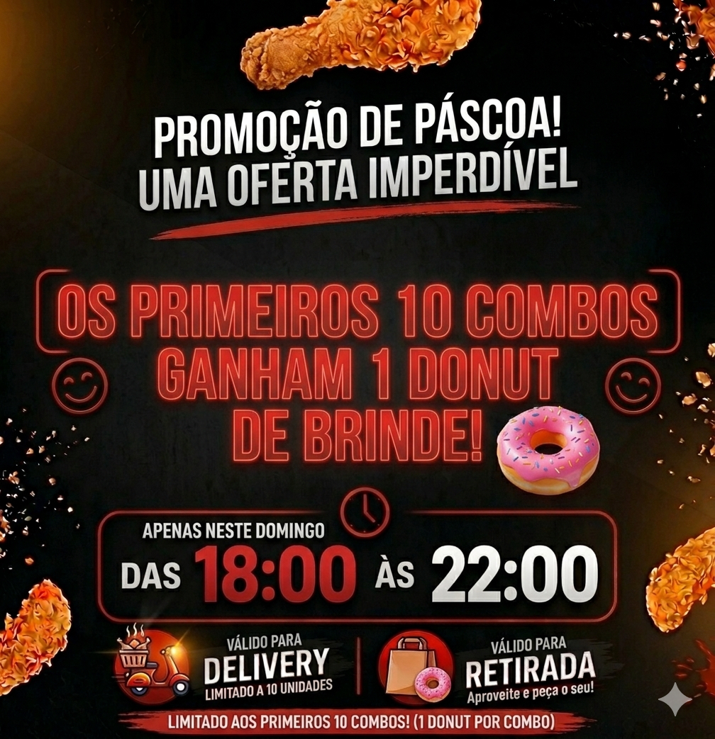 Cristian Chicken Delivery Facebook ad: Neste Domingo a Chicken Delivery estará aberta e…