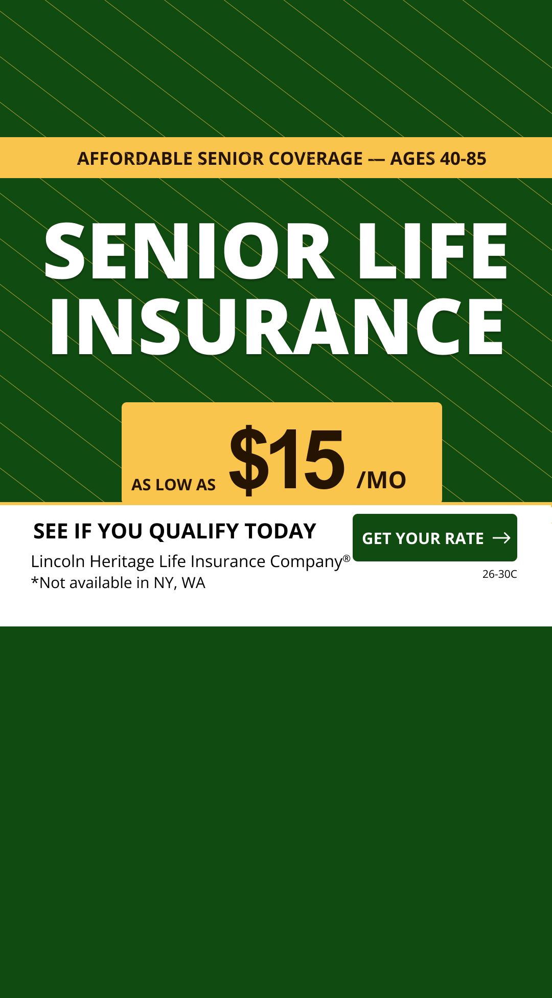 Lincoln Heritage Funeral Advantage Facebook ad