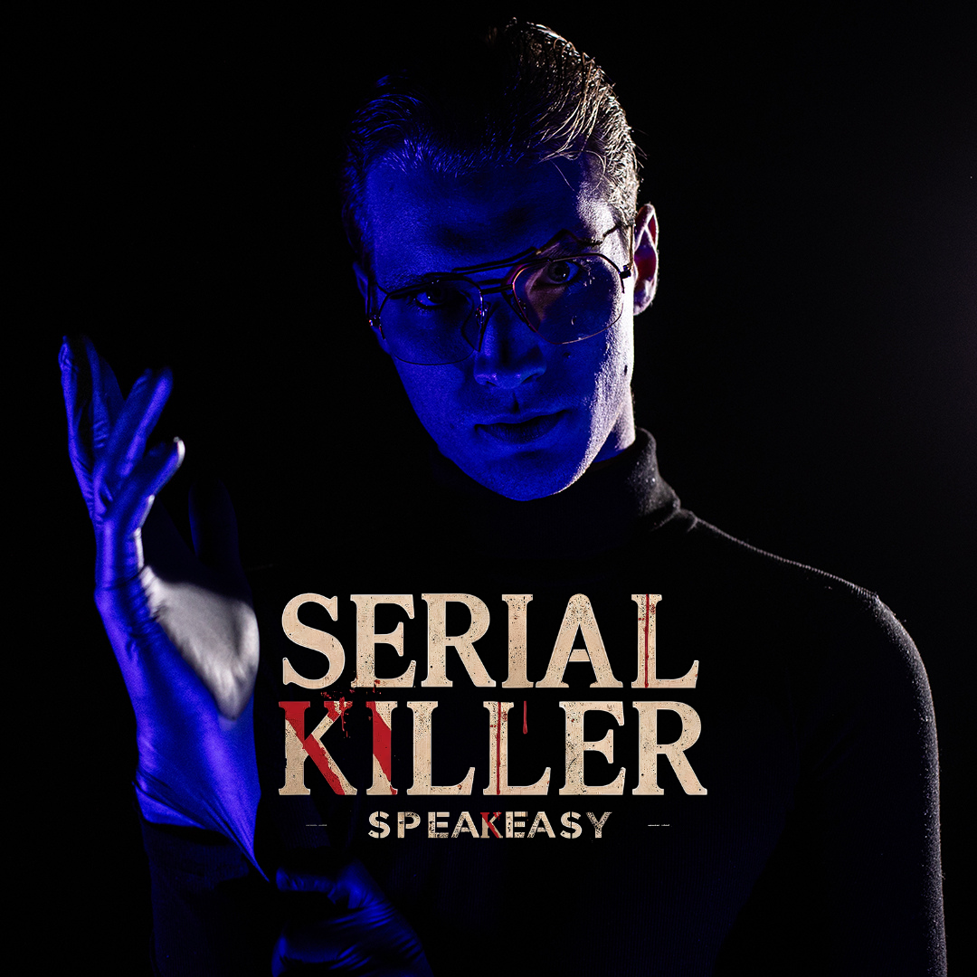Serial Killer Speakeasy Facebook ad from Aug 6, 2026