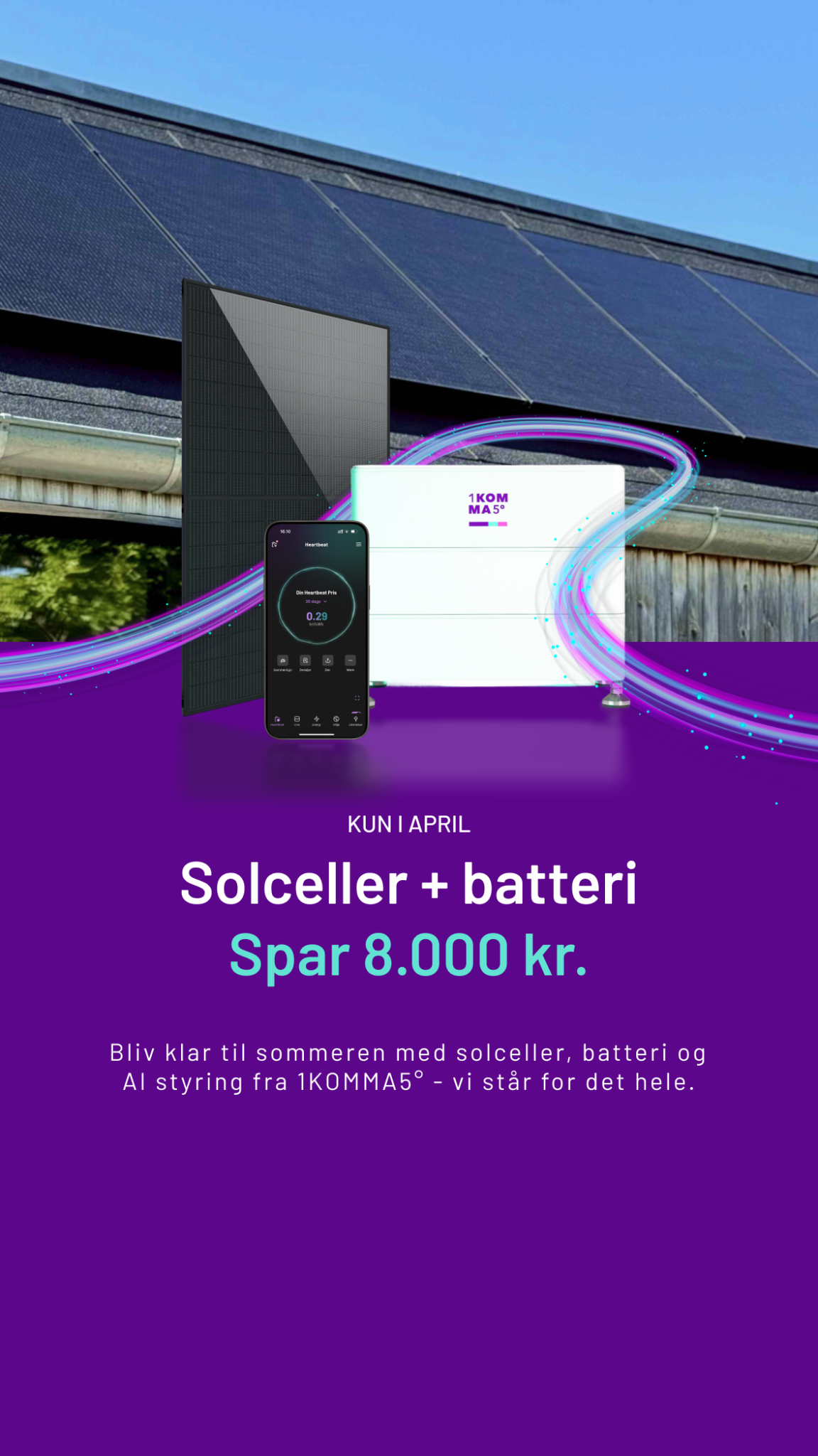 1komma5 Danmark Facebook ad from May 1, 2026