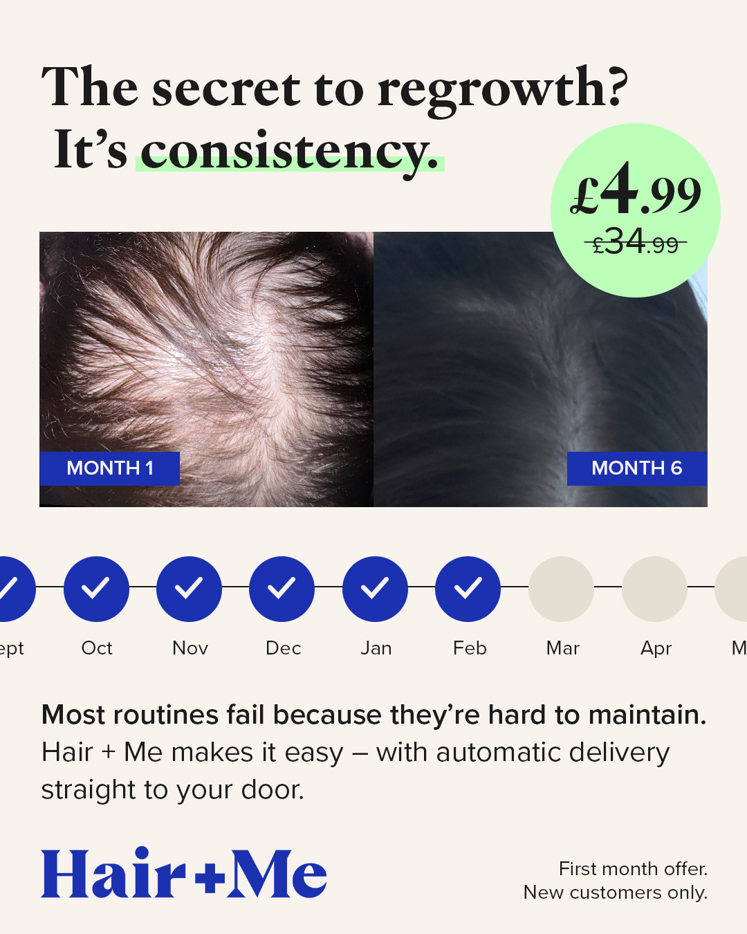 Hair + Me Facebook ad