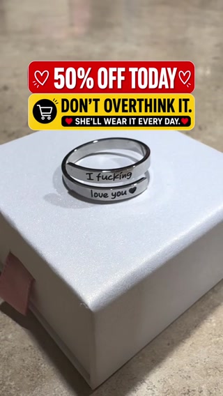 Hope Rings Facebook ad: I F♡cking Love You Ring