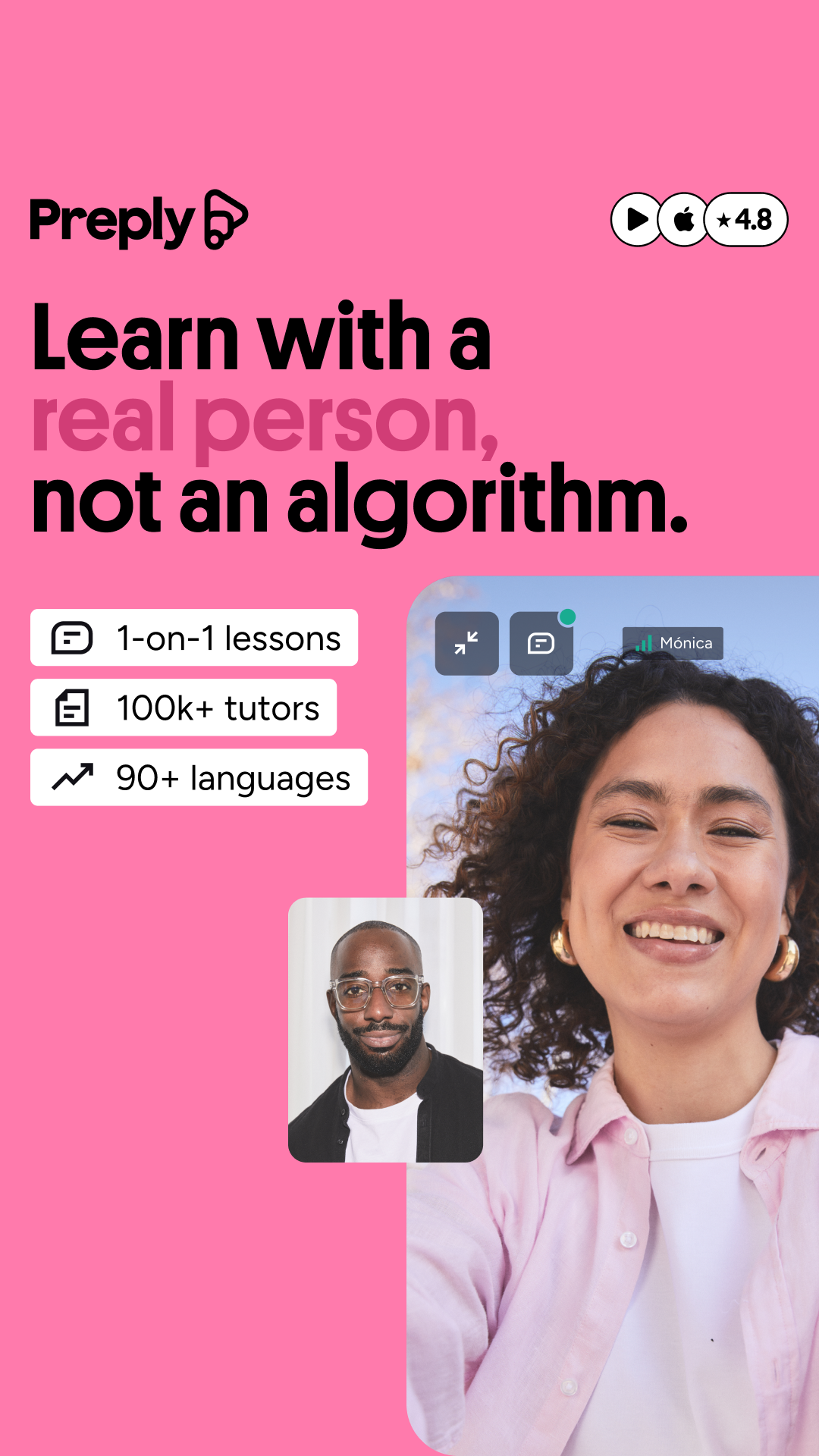 Preply Facebook ad