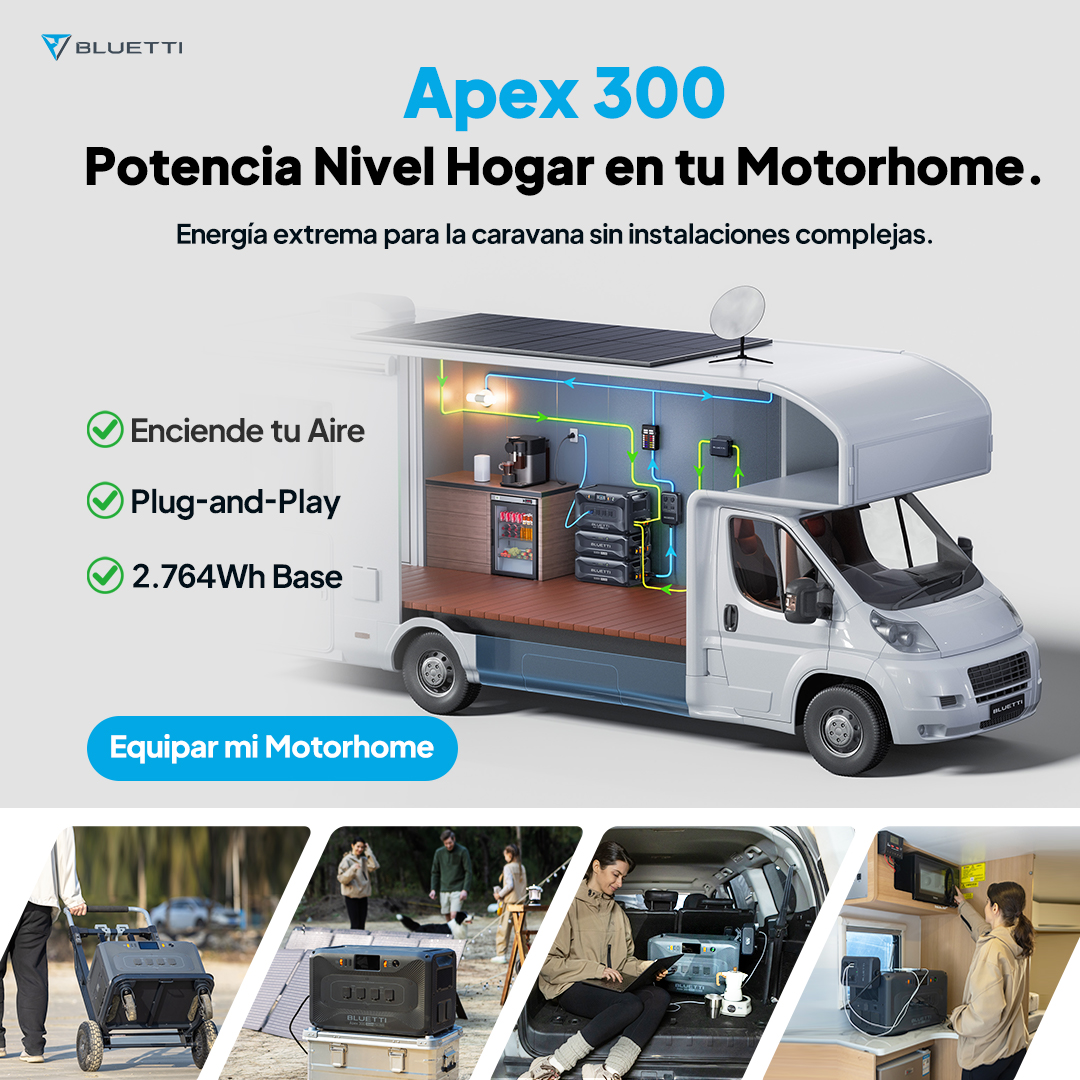 Bluetti Chile Oficial Facebook ad: Apex 300 Estación de Energía Versátil